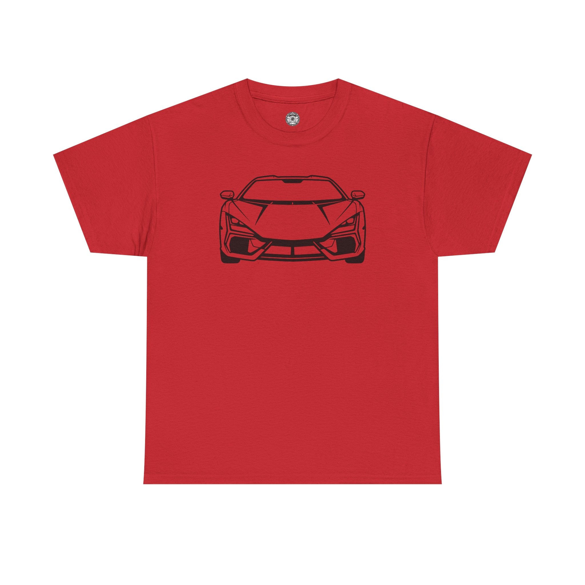 Unisex Heavy Cotton Tee — V12 Hybrid Minimalist Outline