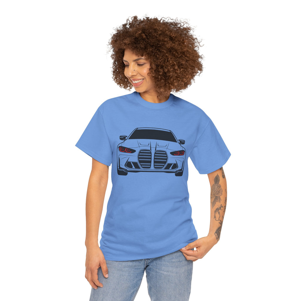 Unisex Heavy Cotton Tee — G80 Illuminated Headlights (Red)