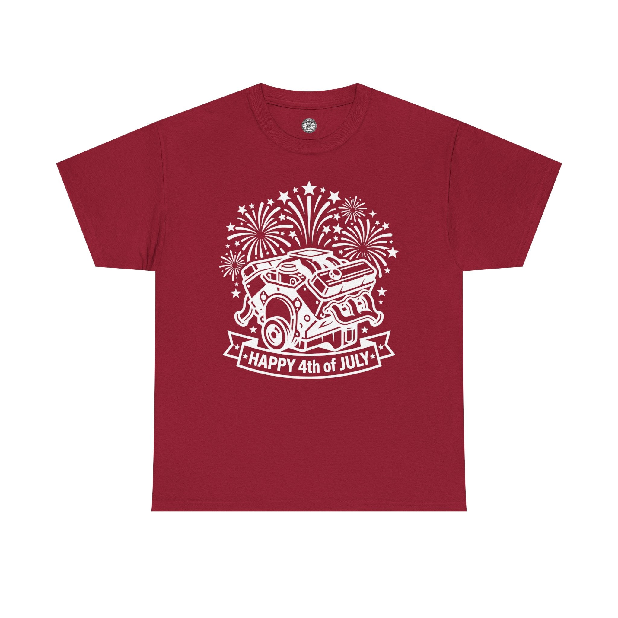Unisex Heavy Cotton Tee — 4th of July — V8/Fireworks
