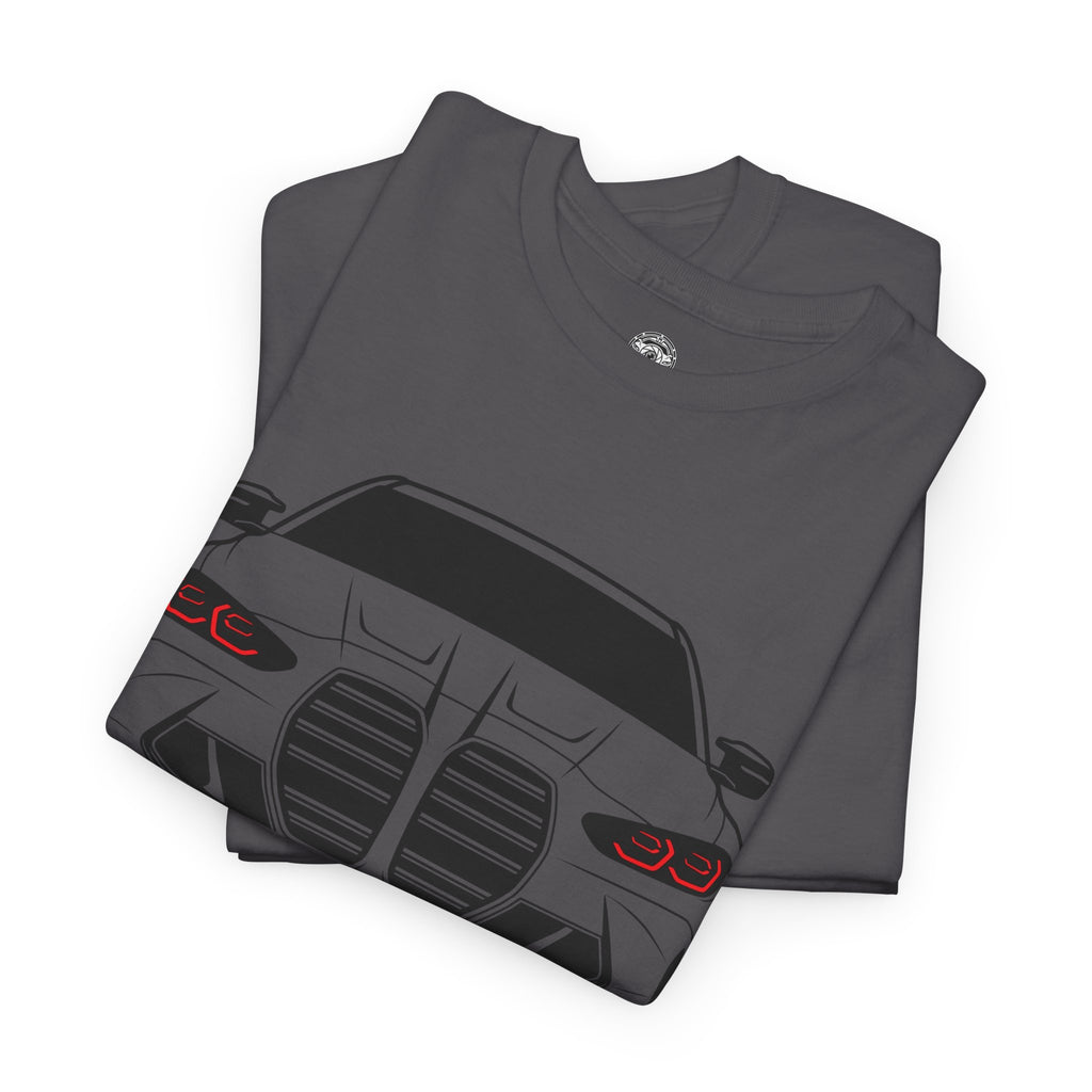 Unisex Heavy Cotton Tee — G80 Illuminated Headlights (Red)