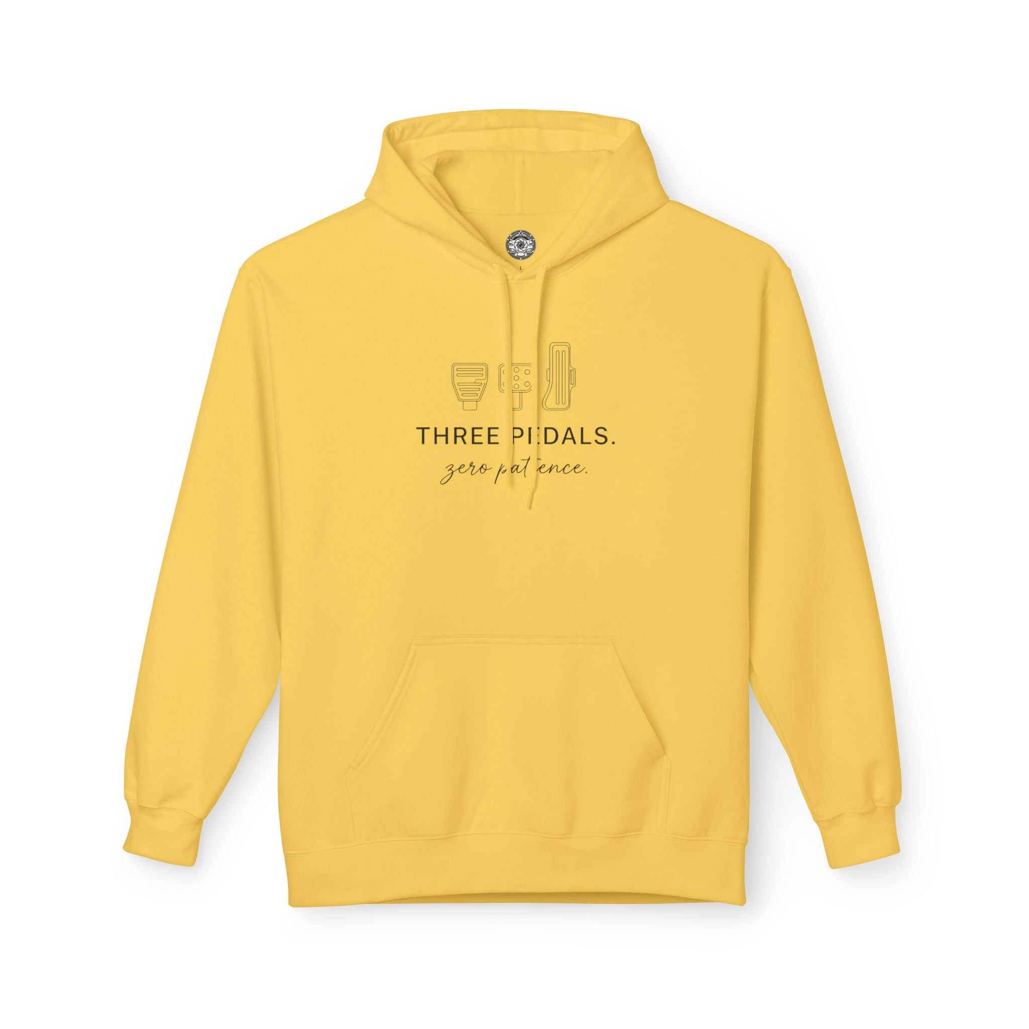 Women's Midweight Softsyle Fleece Hoodie — Three Pedals, Zero Patience