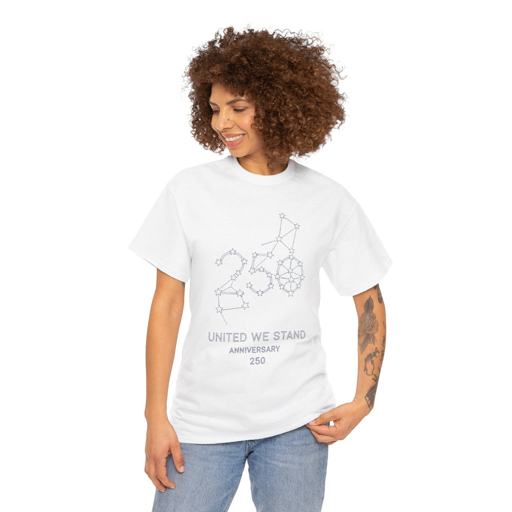 Unisex Heavy Cotton Tee — 250th Anniversary "United We Stand"
