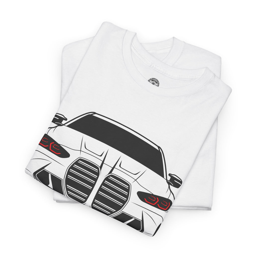 Unisex Heavy Cotton Tee — G80 Illuminated Headlights (Red)