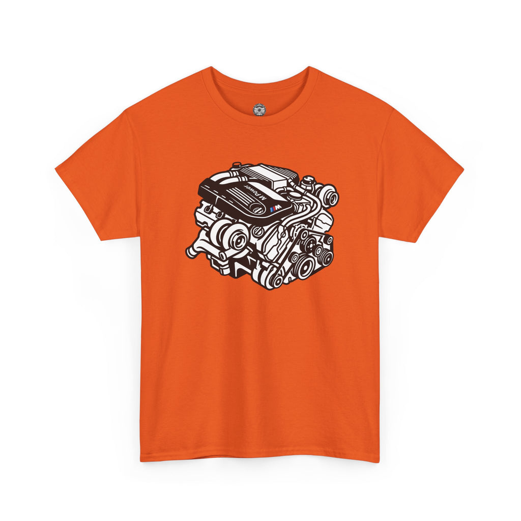 Unisex Heavy Cotton Tee — Engine Illustration (S58)