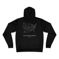Unisex Sponge Fleece Pullover Hoodie — United States of America Map