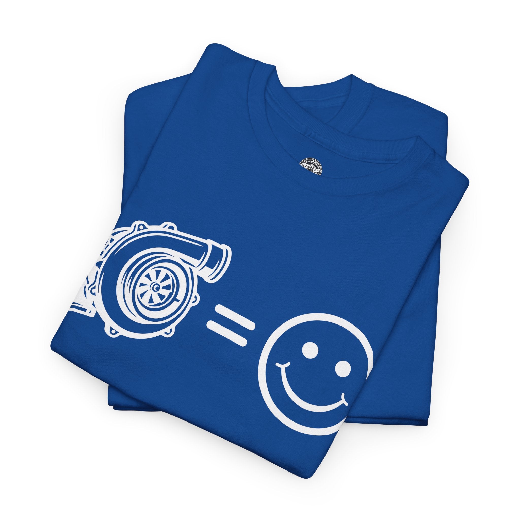 Unisex Heavy Cotton Tee — Turbocharger = Smiles