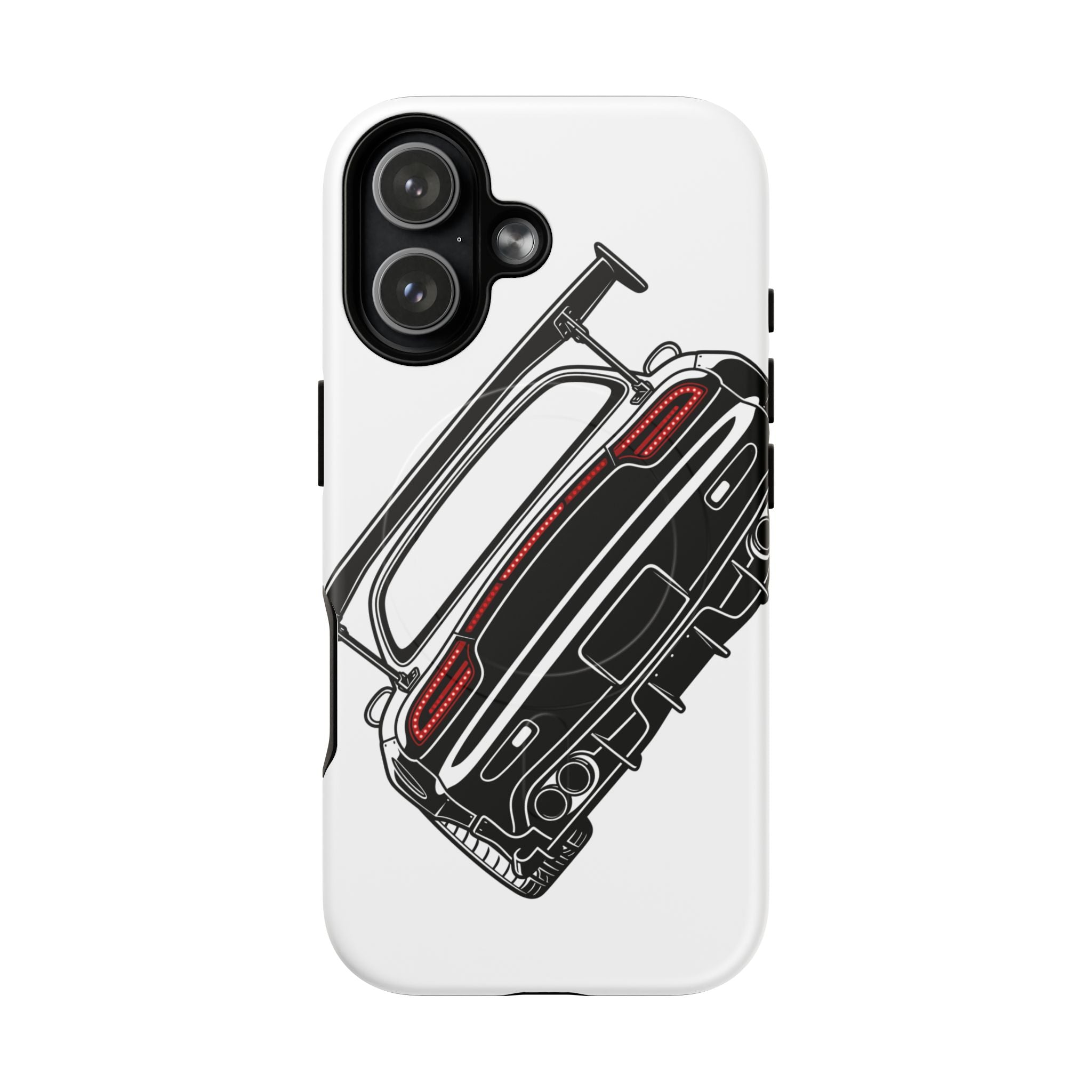 Tough Magnetic Phone Case — Black/White JDM