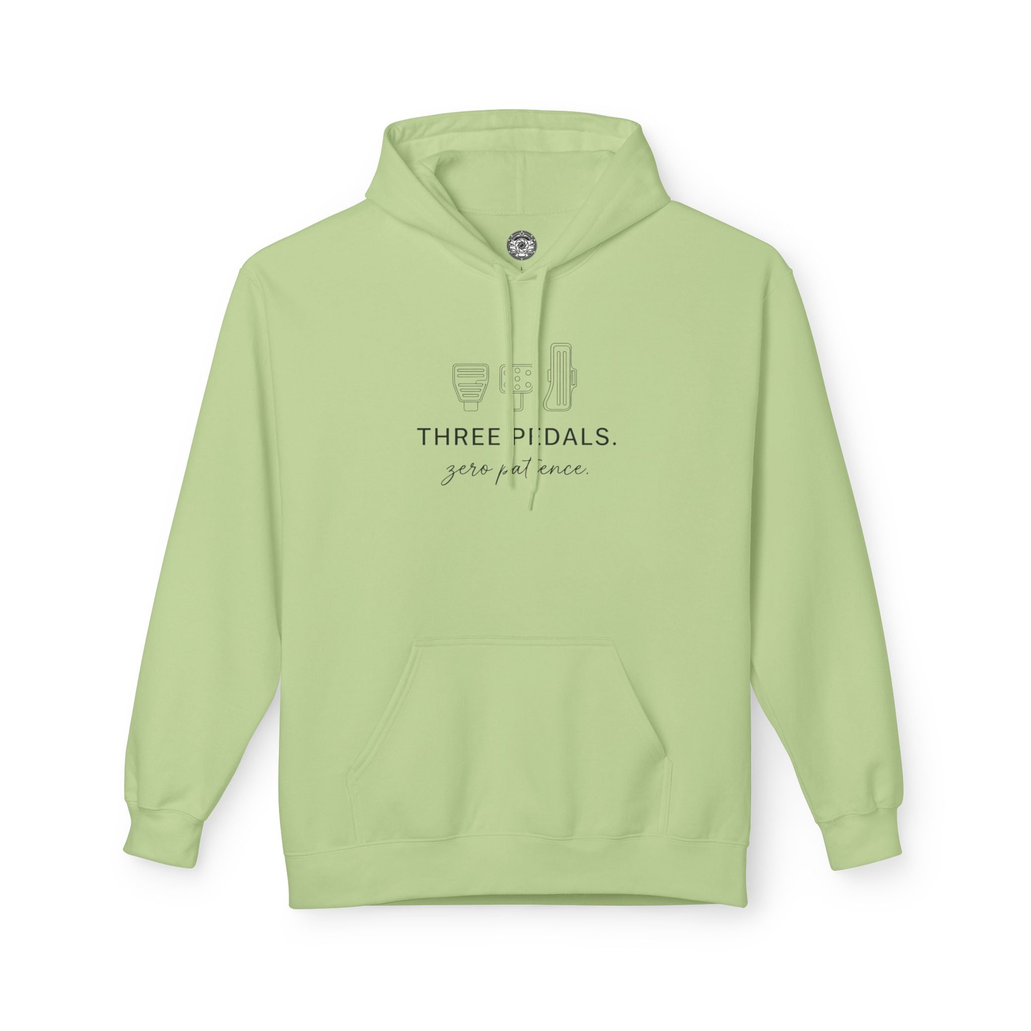 Women's Midweight Softsyle Fleece Hoodie — Three Pedals, Zero Patience