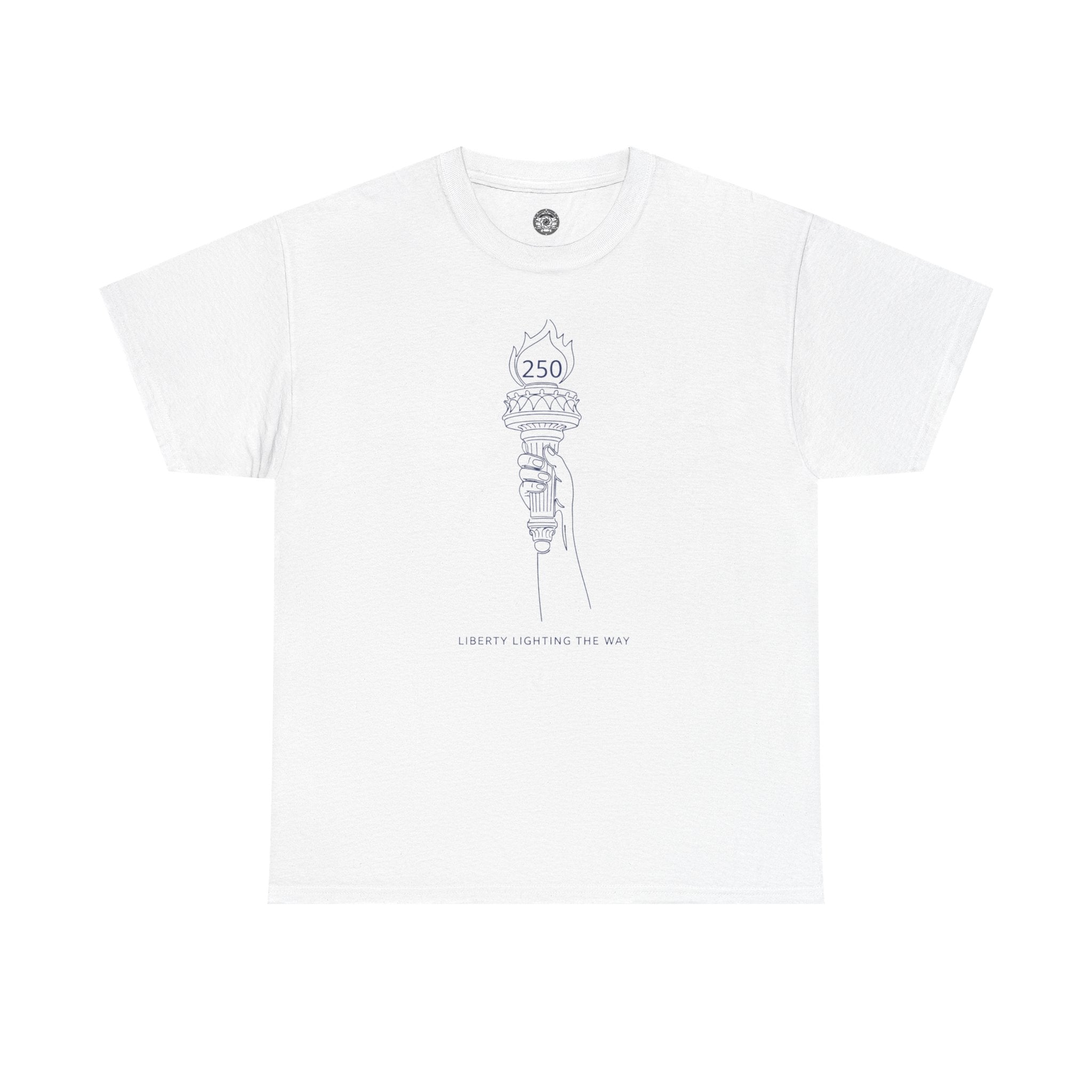 Unisex Heavy Cotton Tee — Liberty Torch 250th Anniversary