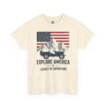 Unisex Heavy Cotton Tee — Explore America: Legacy of Adventure