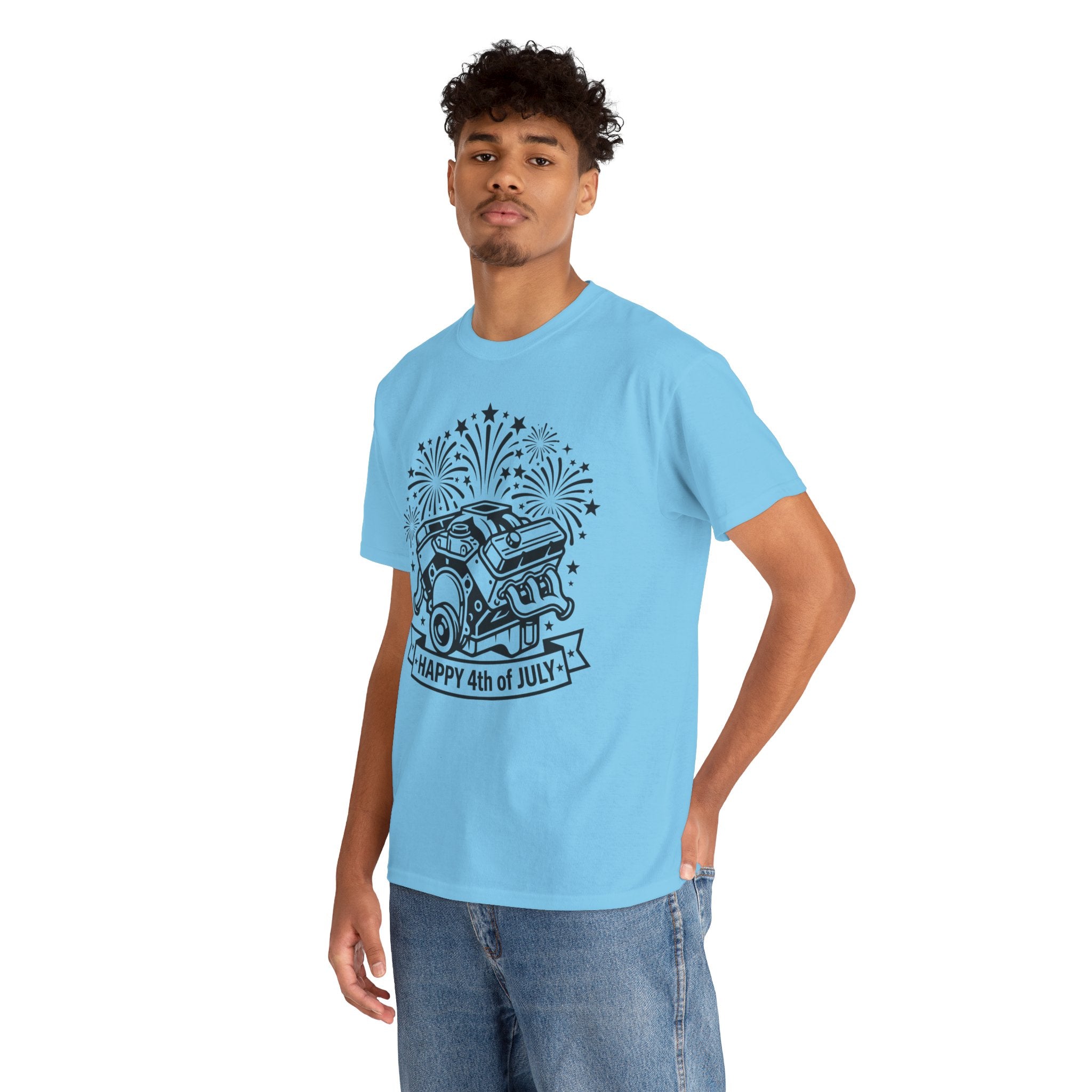 Unisex Heavy Cotton Tee — V8/Fireworks