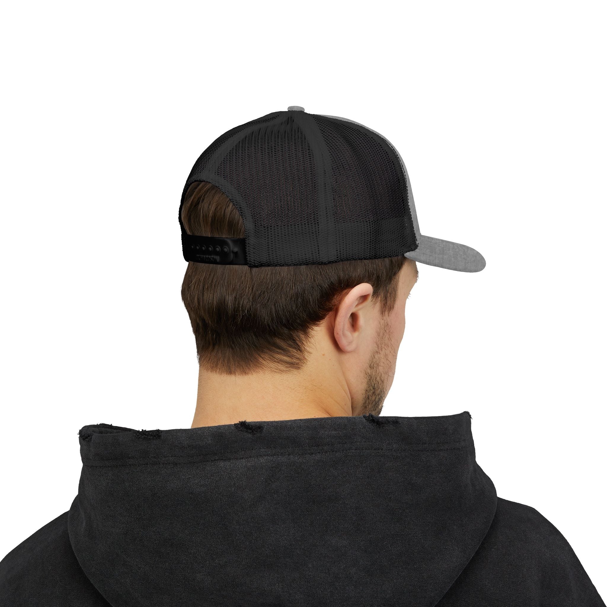 Snapback Trucker Cap — V12 Hybrid Minimalist Outline