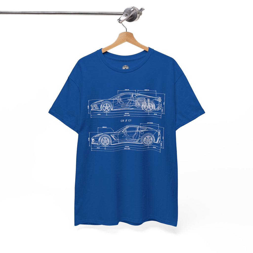 Unisex Heavy Cotton Tee — C7/C8 Blueprint