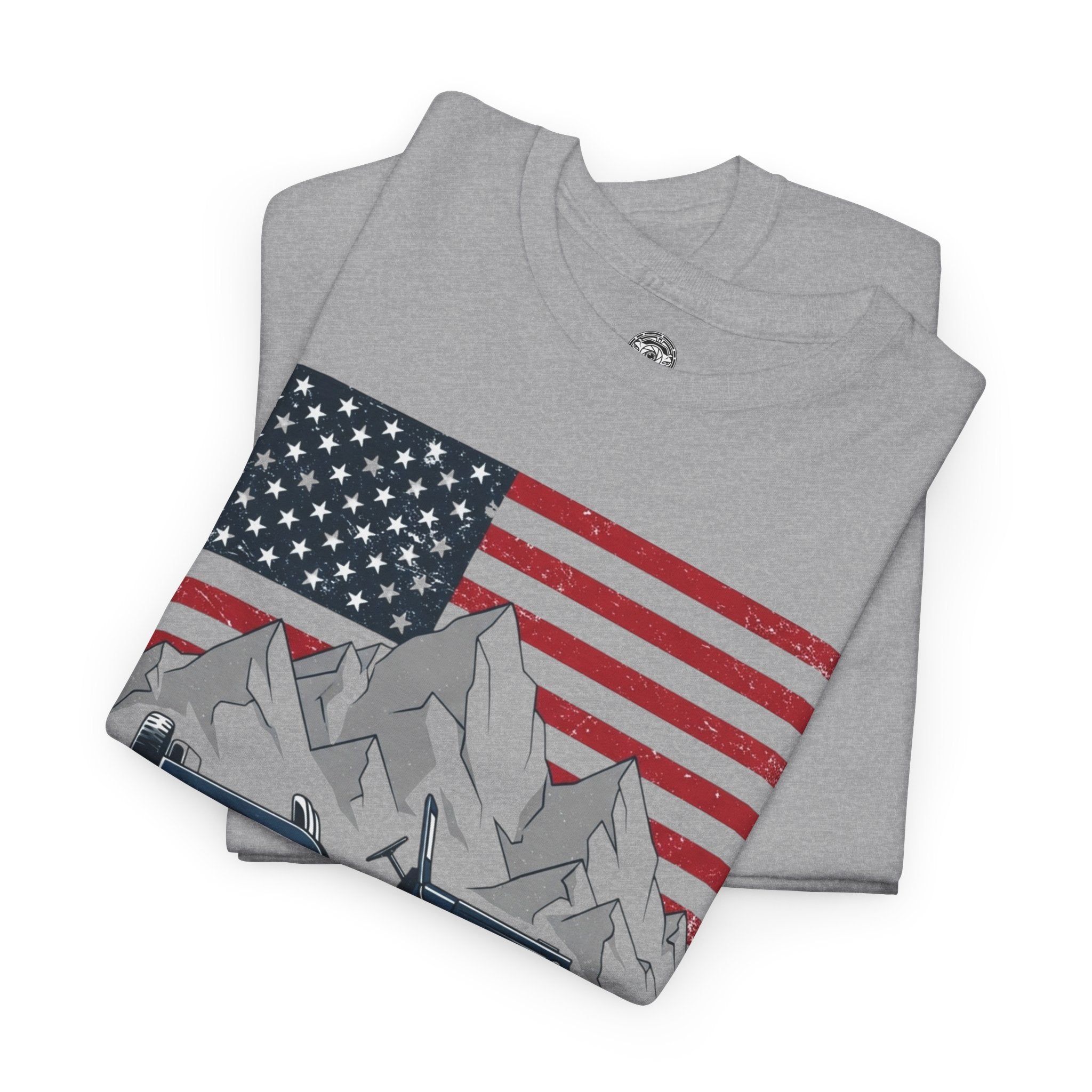 Unisex Heavy Cotton Tee — Explore America: Legacy of Adventure
