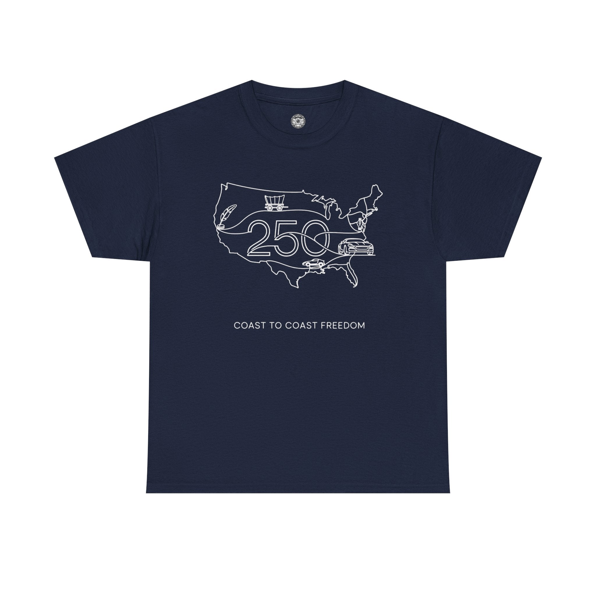 Unisex Heavy Cotton Tee — 250th Coast to Coast Freedom