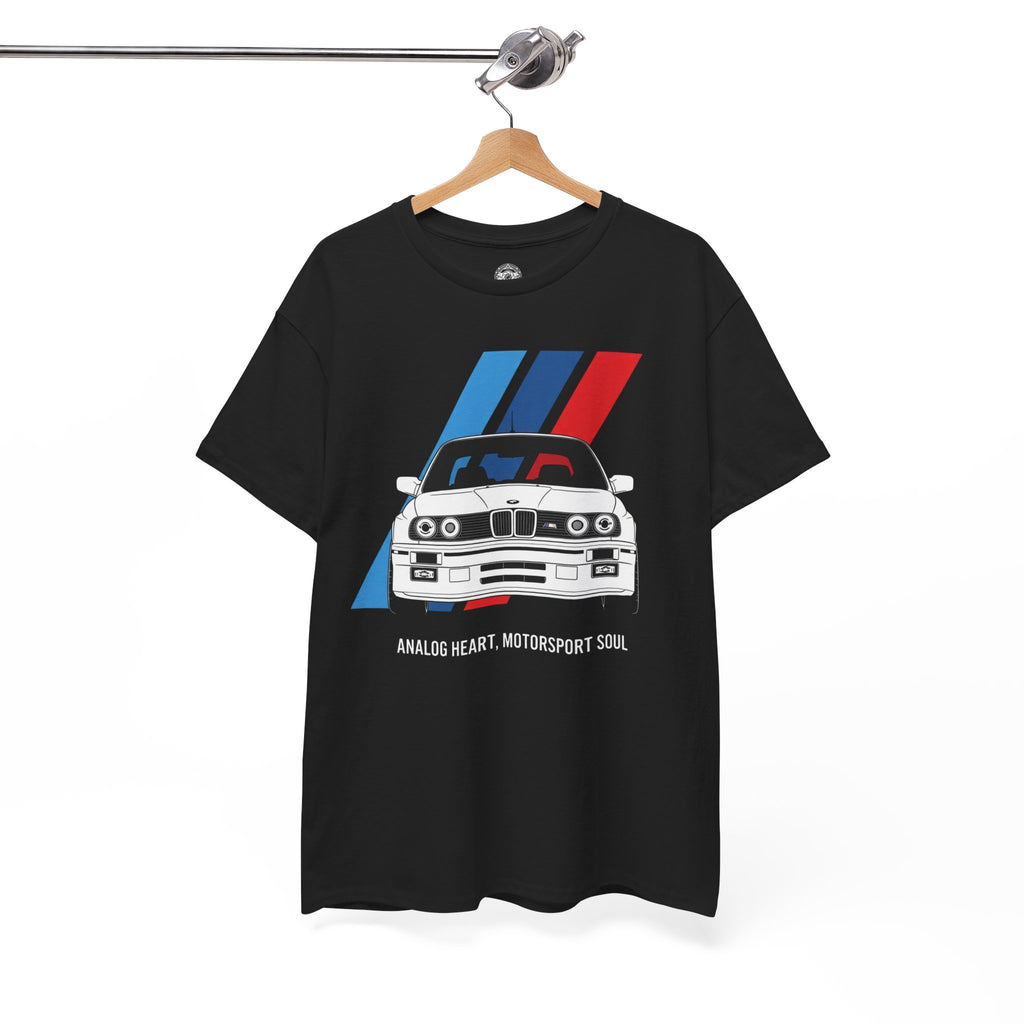 Unisex Heavy Cotton Tee — Analog Heart, Motorsport Soul