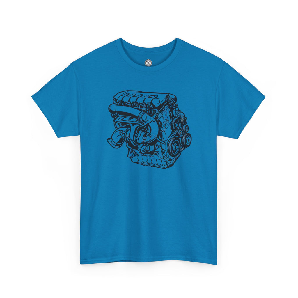Unisex Heavy Cotton Tee — Engine Illustration (DAZA)