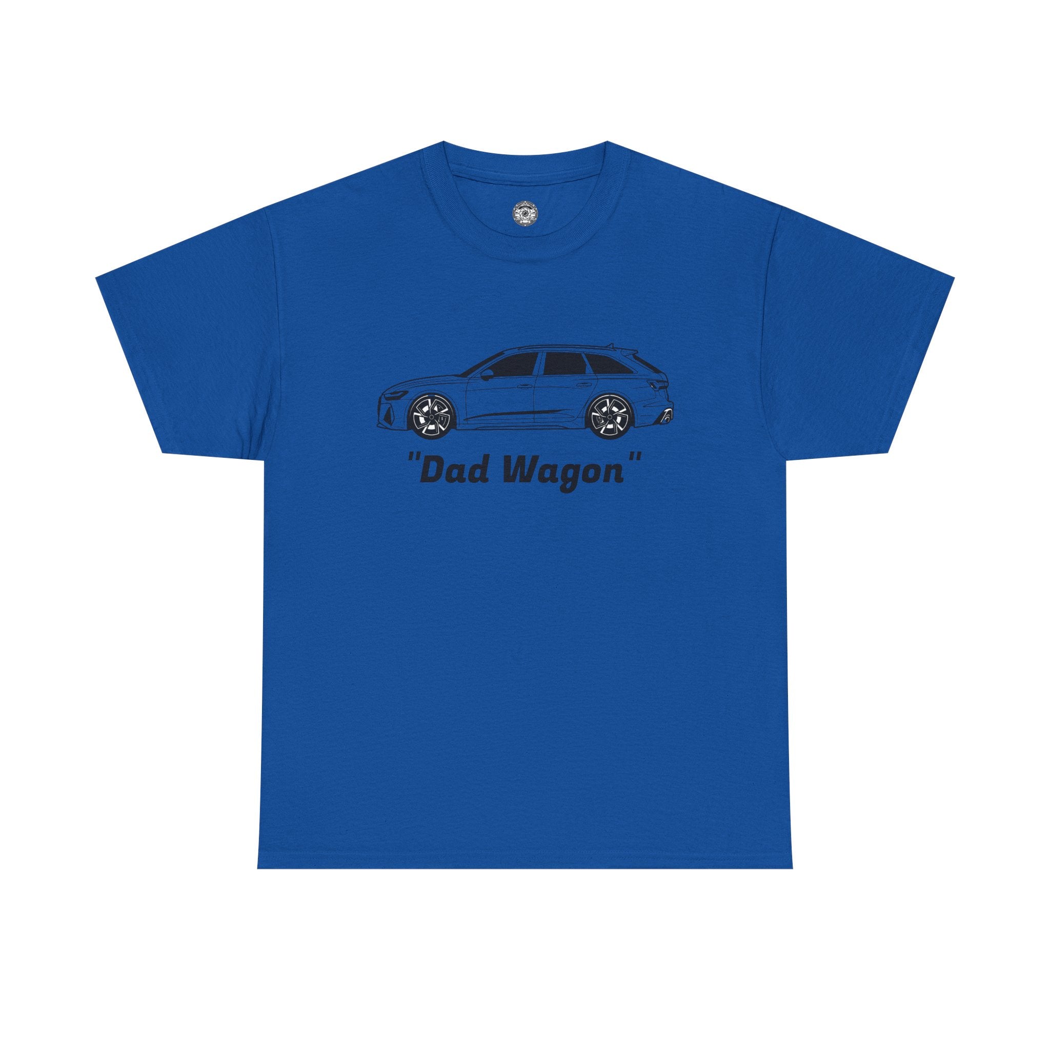 Unisex Heavy Cotton Tee — Twin-Turbo V8 "Dad Wagon"