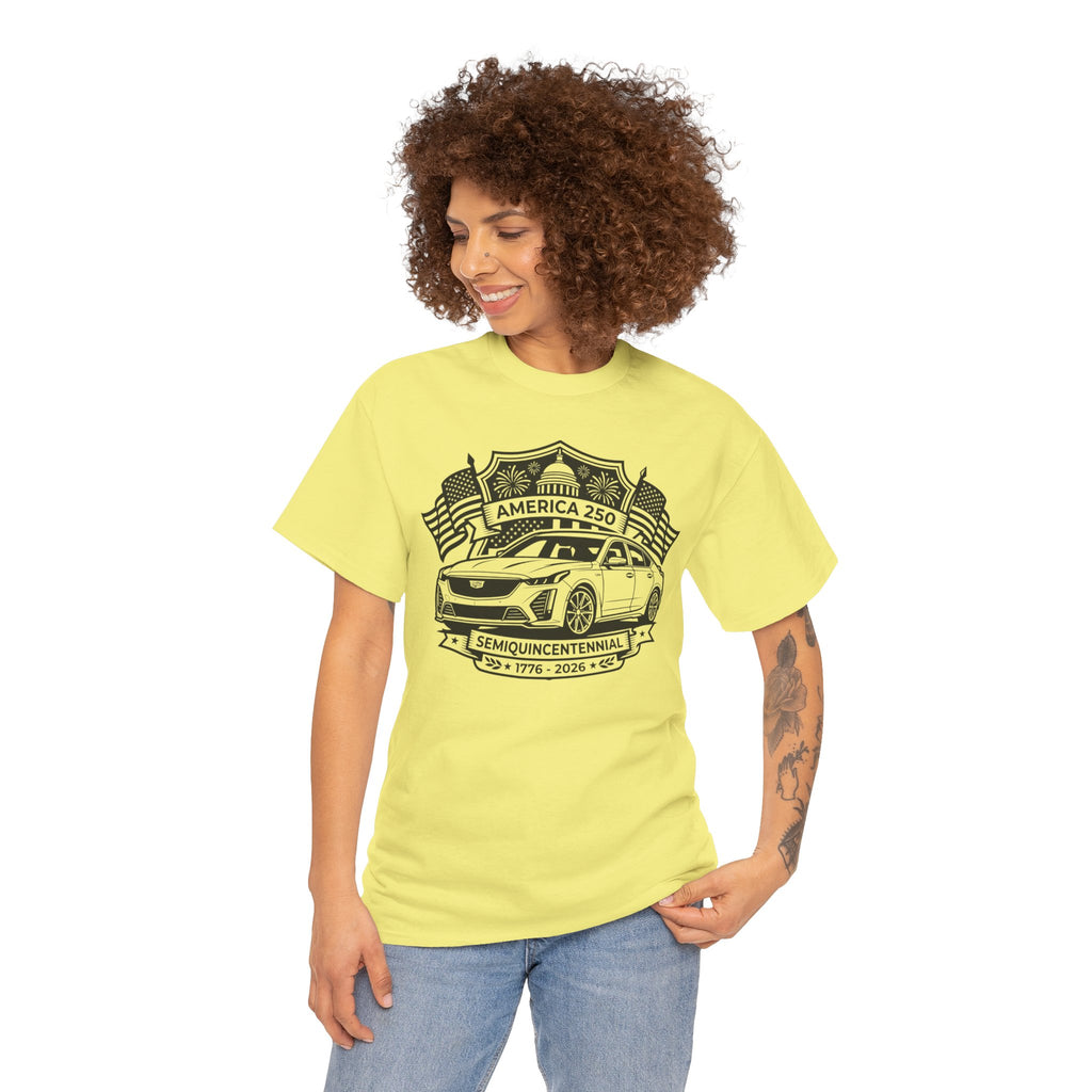 Unisex Heavy Cotton Tee — 4th of July — American Sedan