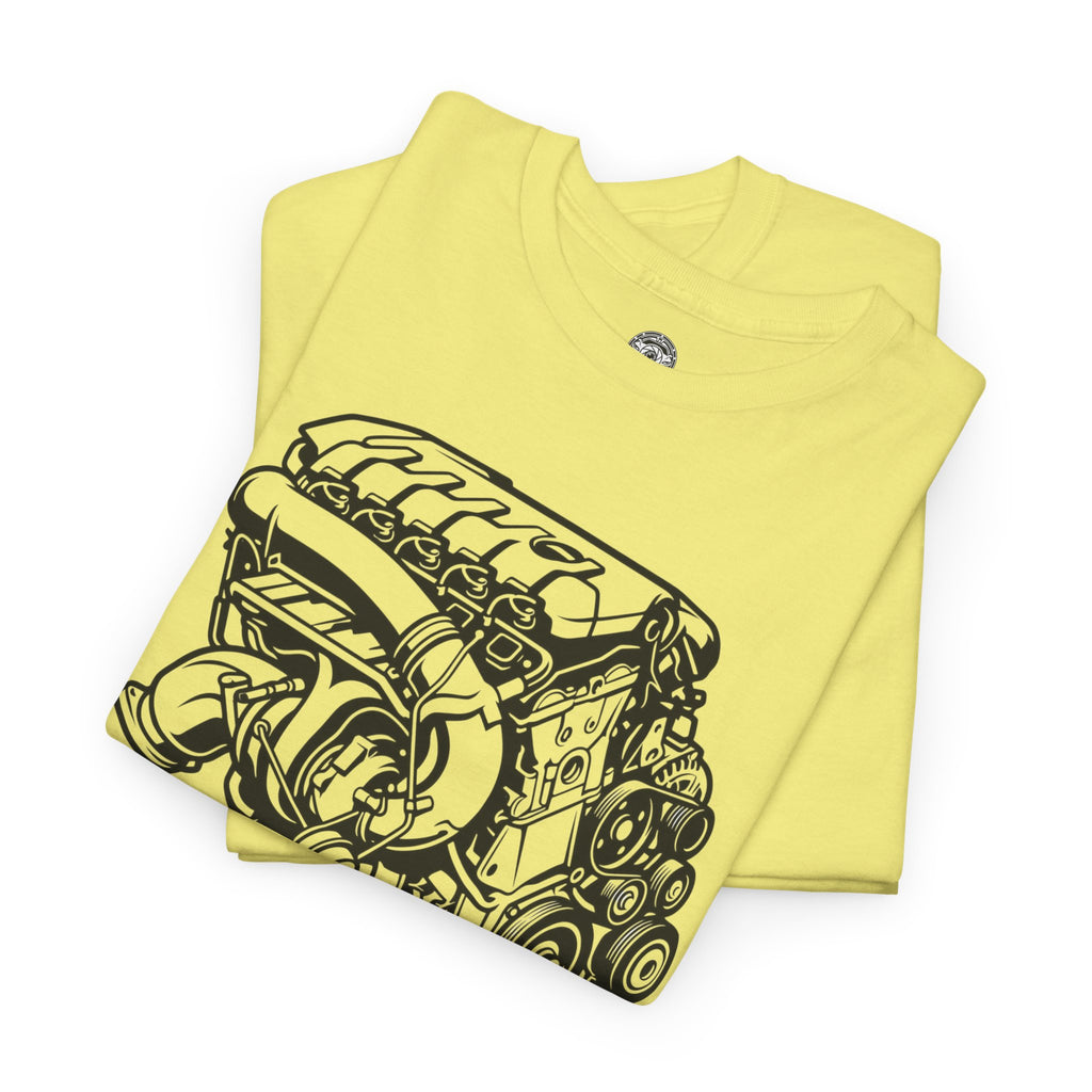 Unisex Heavy Cotton Tee — Engine Illustration (DAZA)