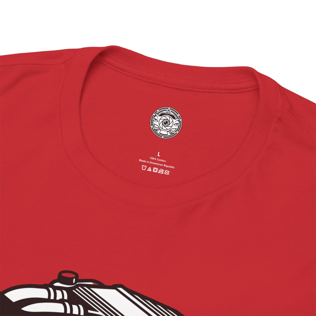 Unisex Heavy Cotton Tee — Engine Illustration (S58)