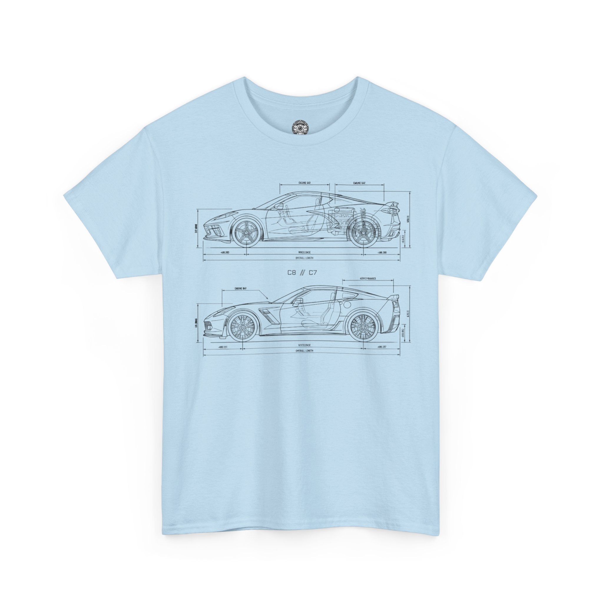 Unisex Heavy Cotton Tee — C7/C8 Blueprint