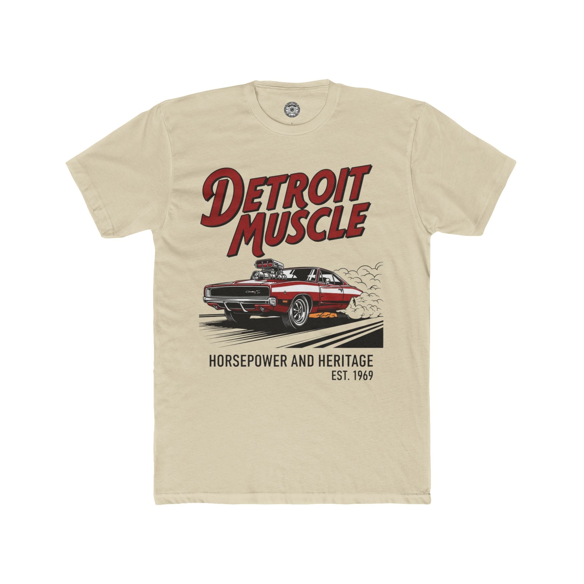 Men's Cotton Crew Tee — Horsepower and Heritage