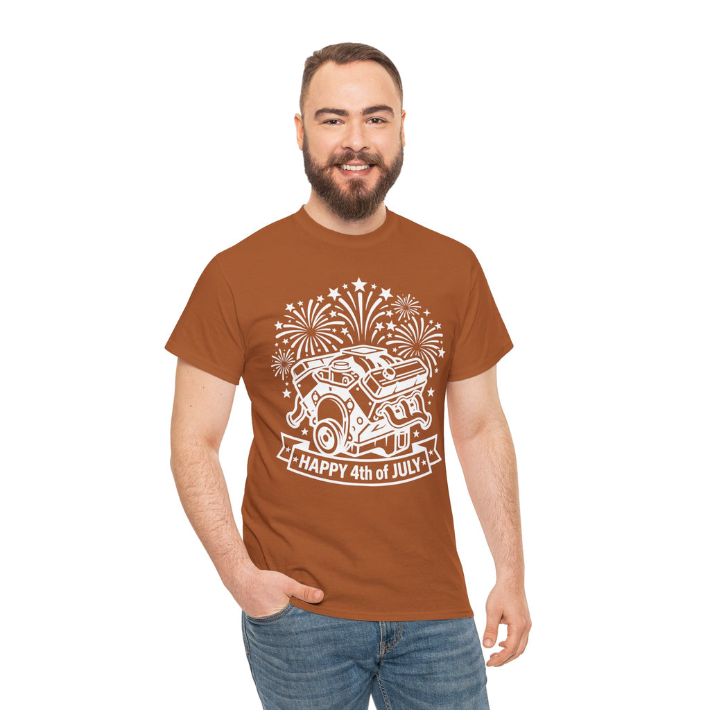 Unisex Heavy Cotton Tee — V8/Fireworks