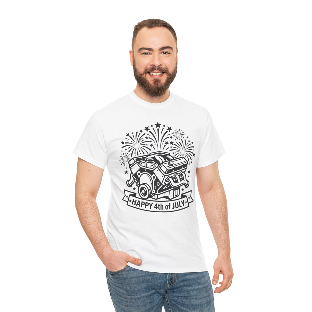 Unisex Heavy Cotton Tee — V8/Fireworks