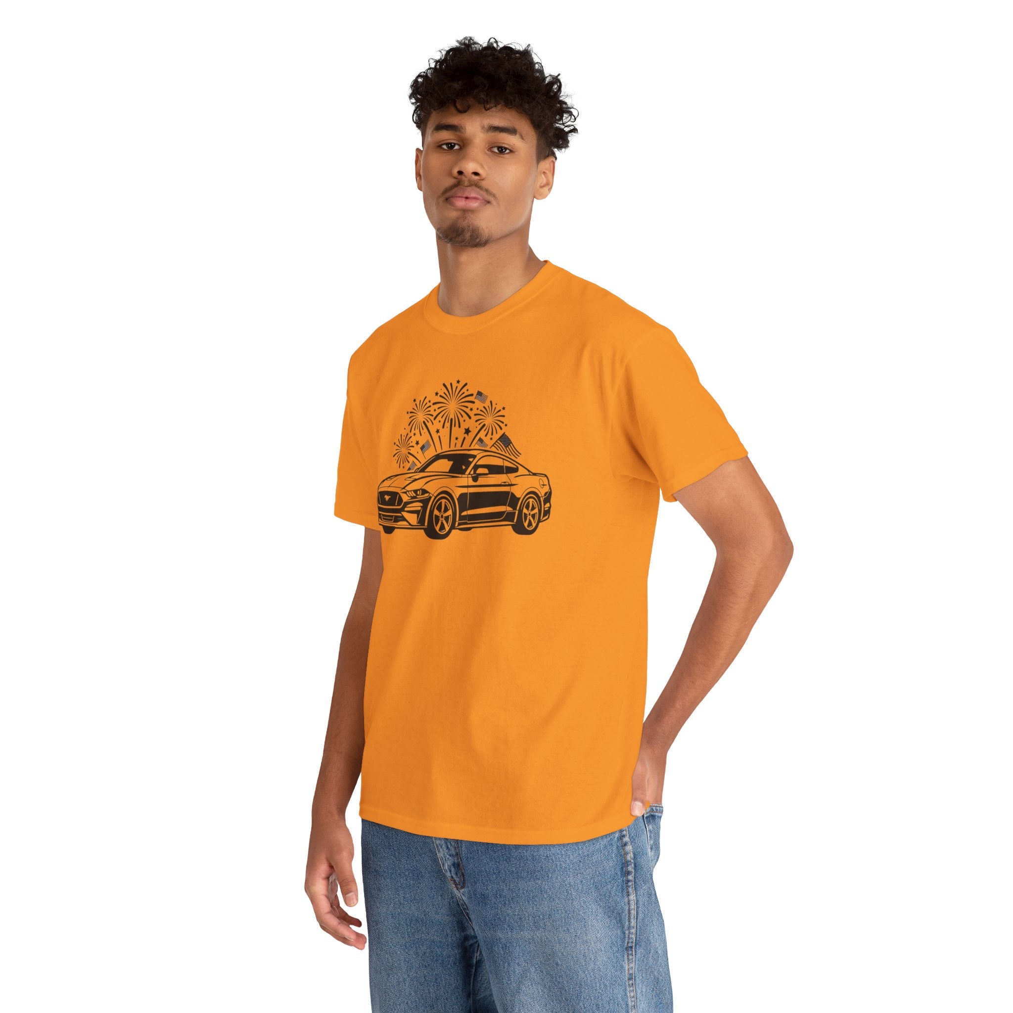Unisex Heavy Cotton Tee — 4th of July — Modern American Muscle