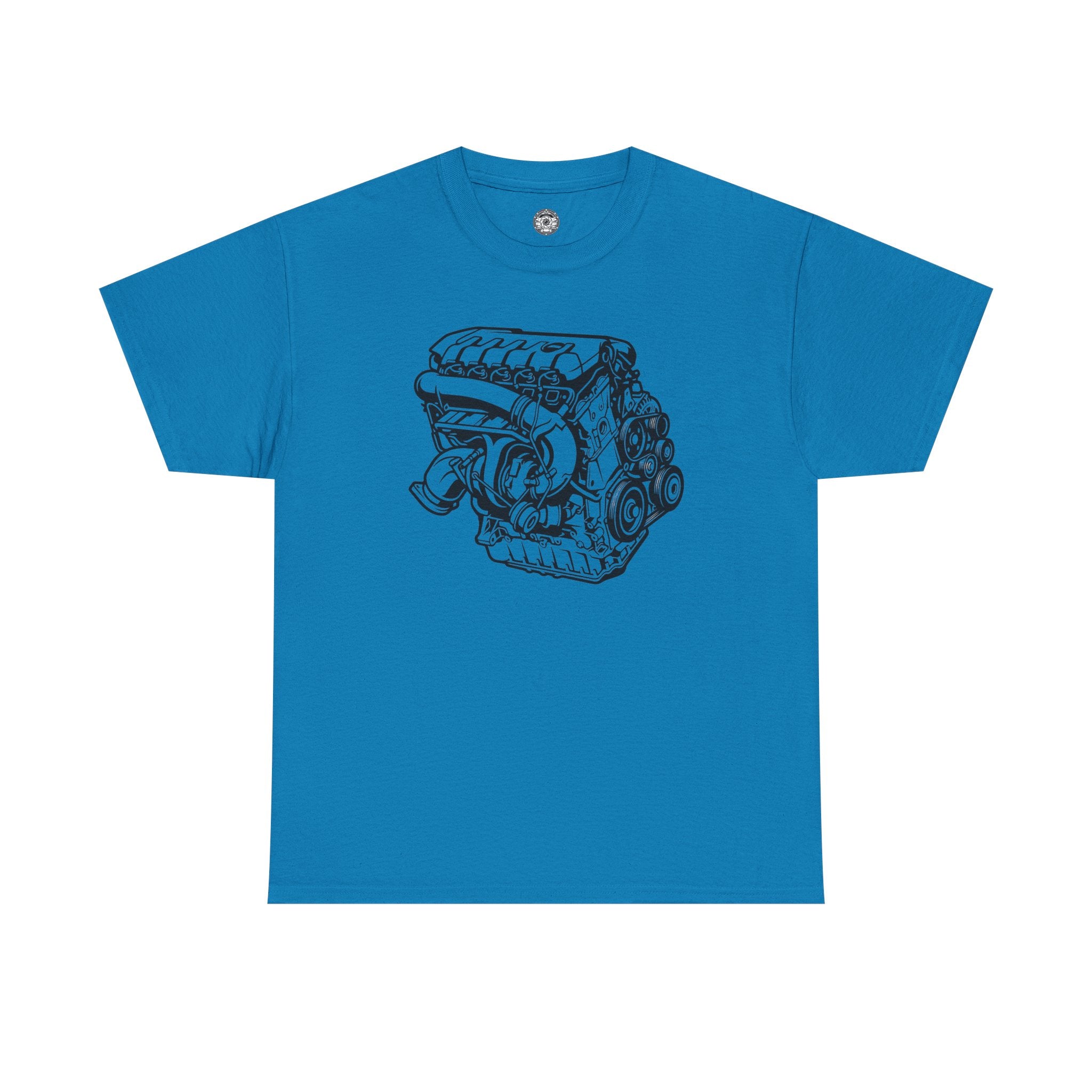 Unisex Heavy Cotton Tee — Engine Illustration (DAZA)