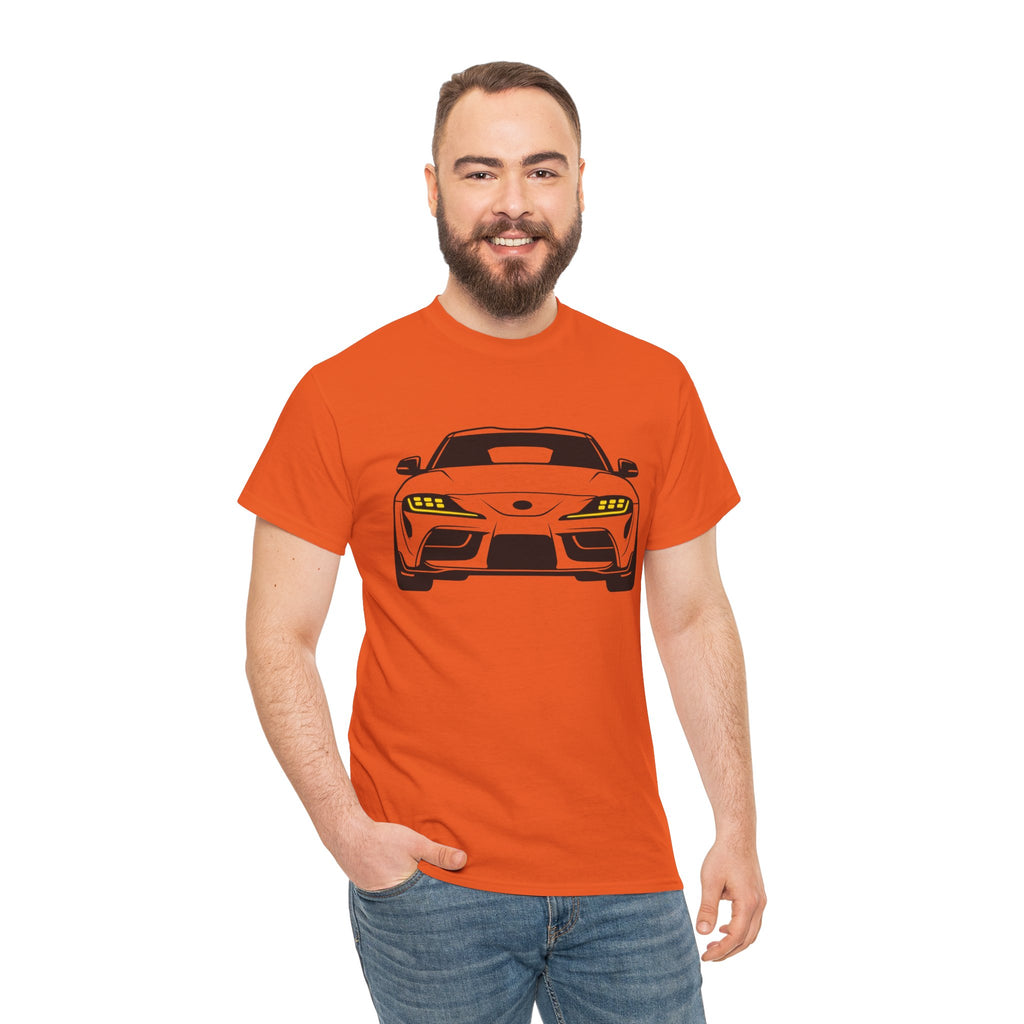 Unisex Heavy Cotton Tee — A90 Illuminated Headlights (Yellow)