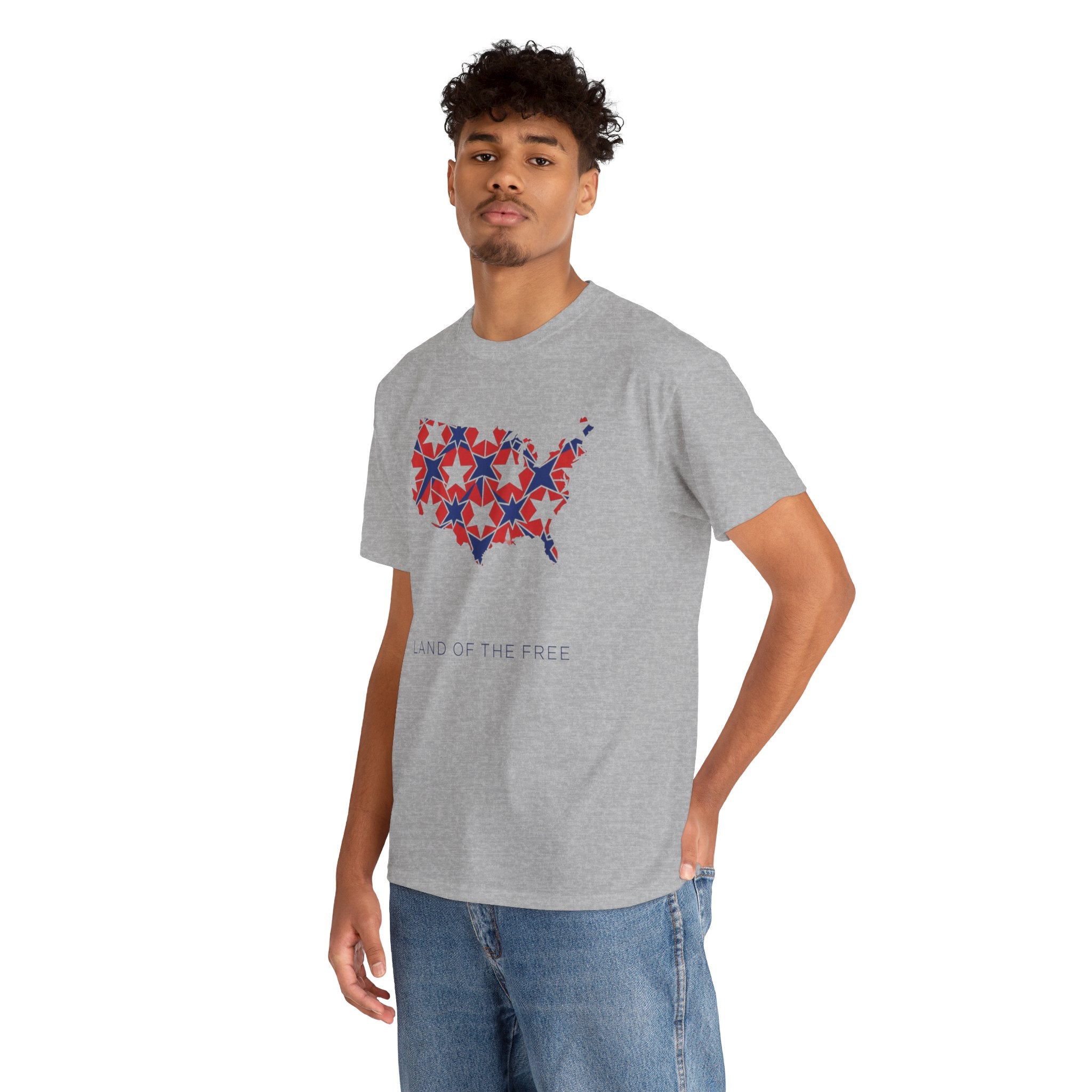 Unisex Heavy Cotton Tee — Land of the Free