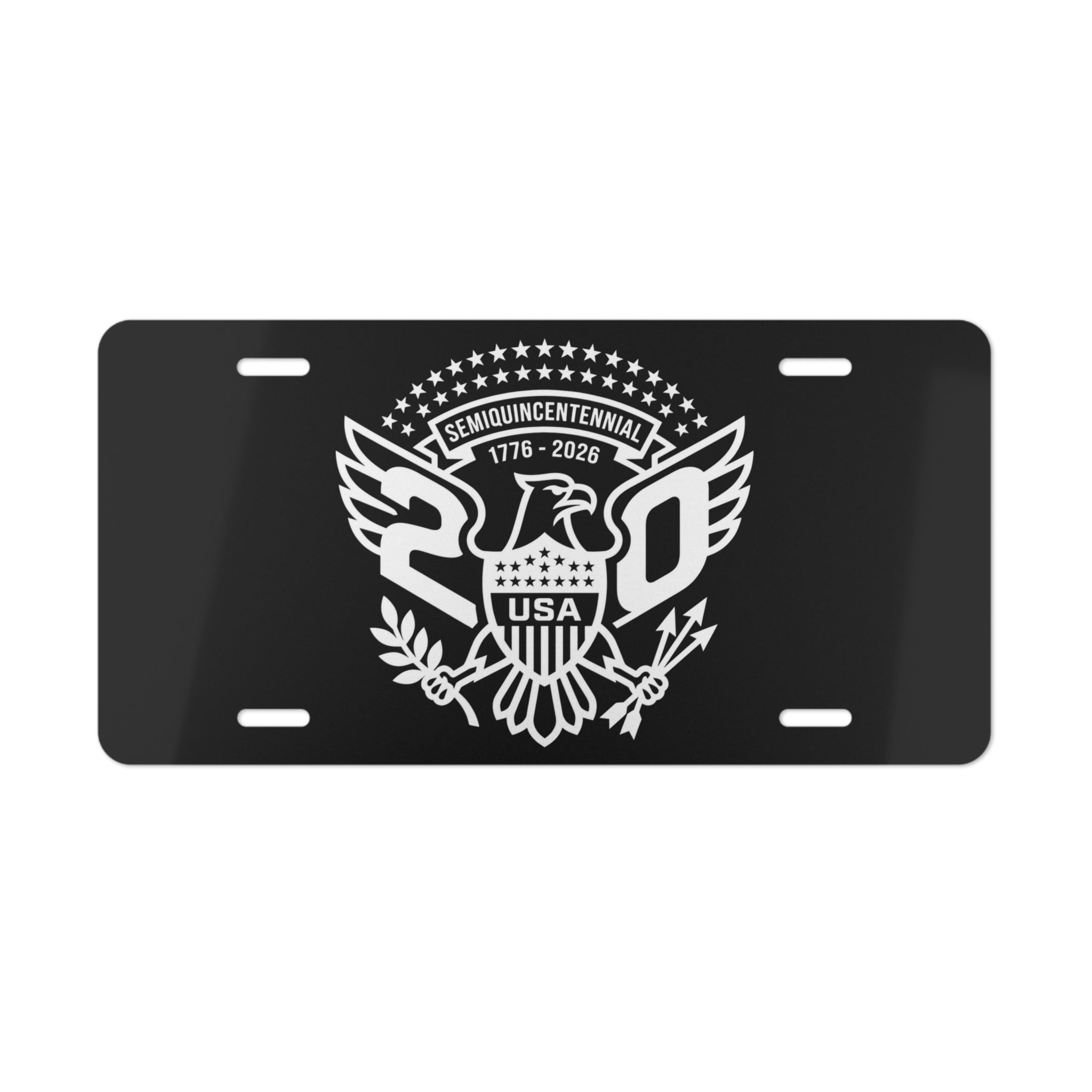 Vanity Plate — USA 2026 Semiquincentennial Black (Limited Edition)