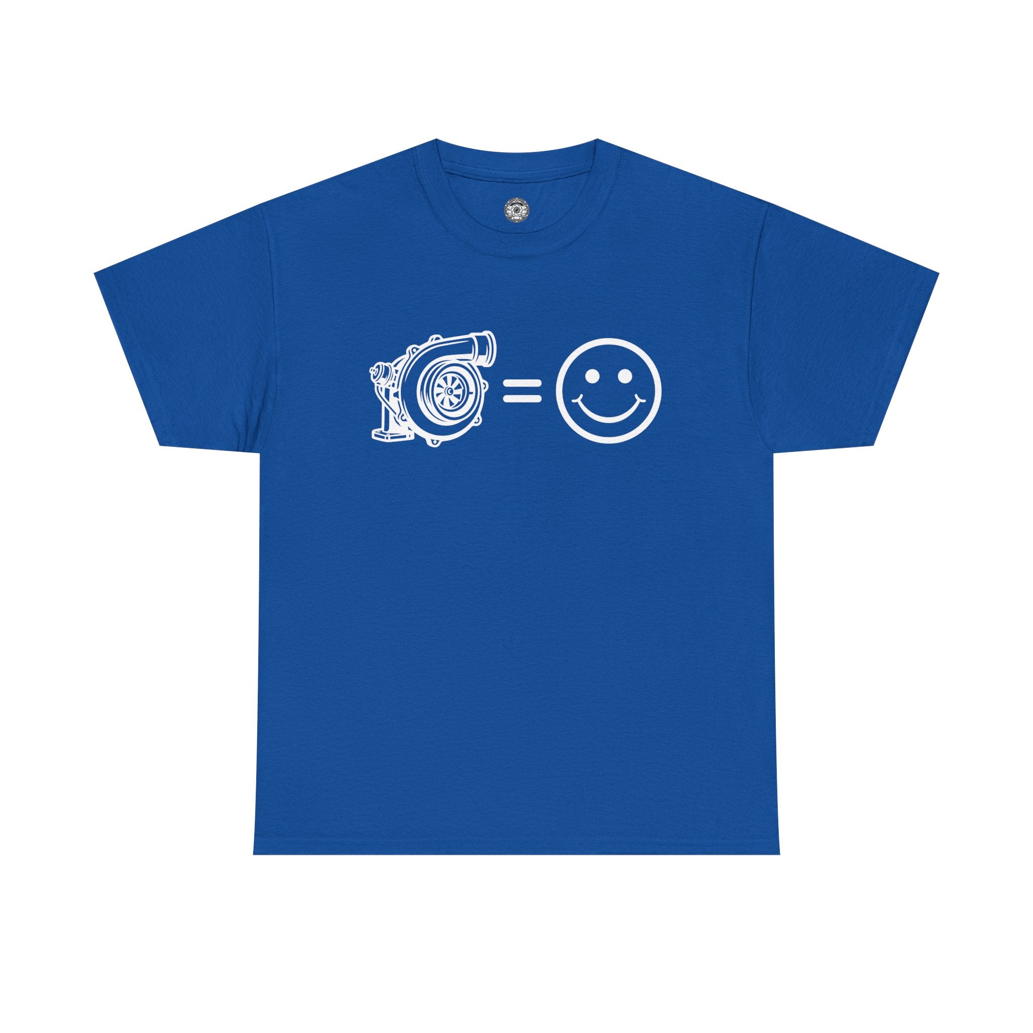 Unisex Heavy Cotton Tee — Turbocharger = Smiles