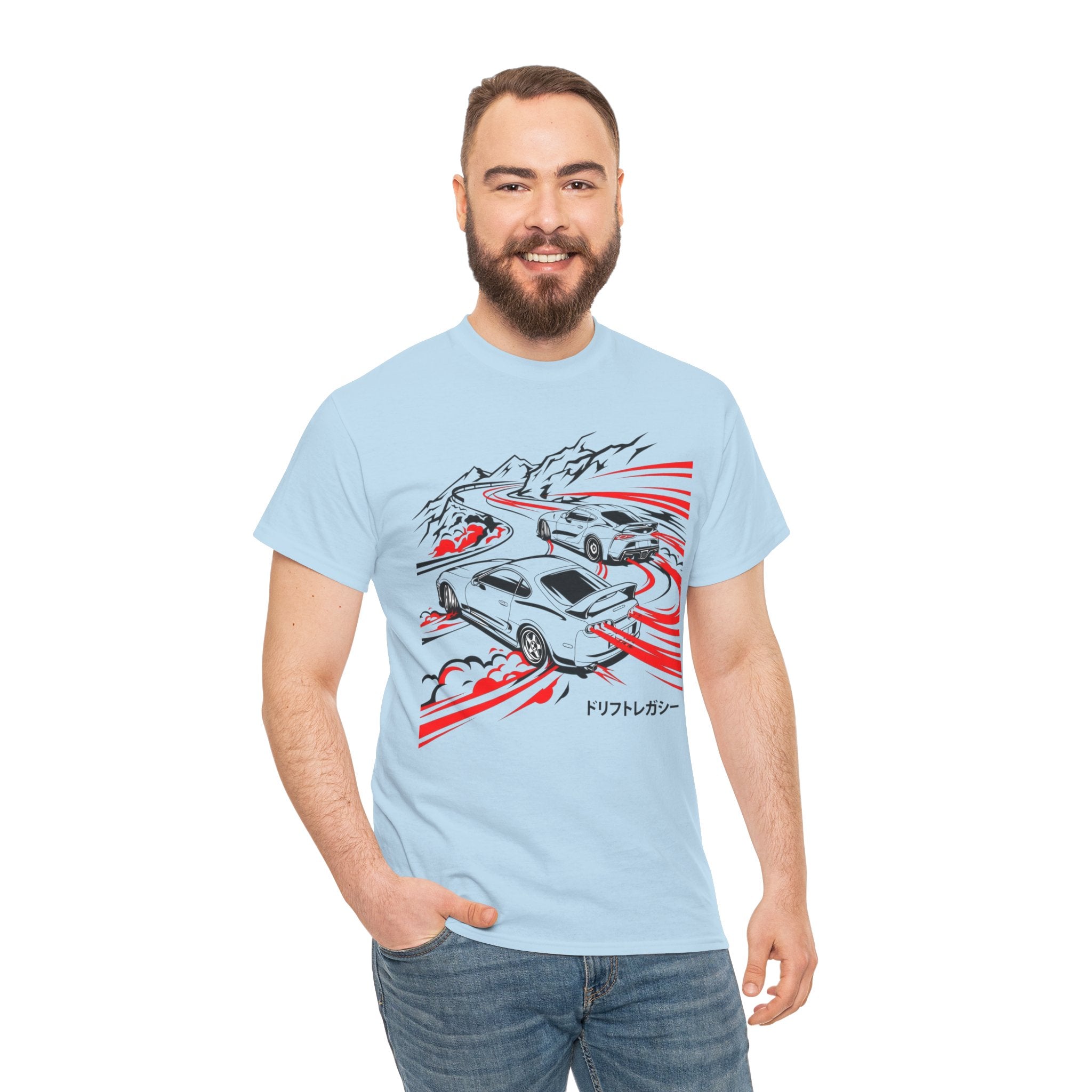 Unisex Heavy Cotton Tee — A80/A90 Touge Battle