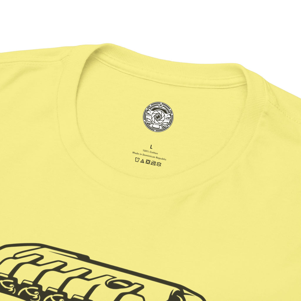 Unisex Heavy Cotton Tee — Engine Illustration (DAZA)