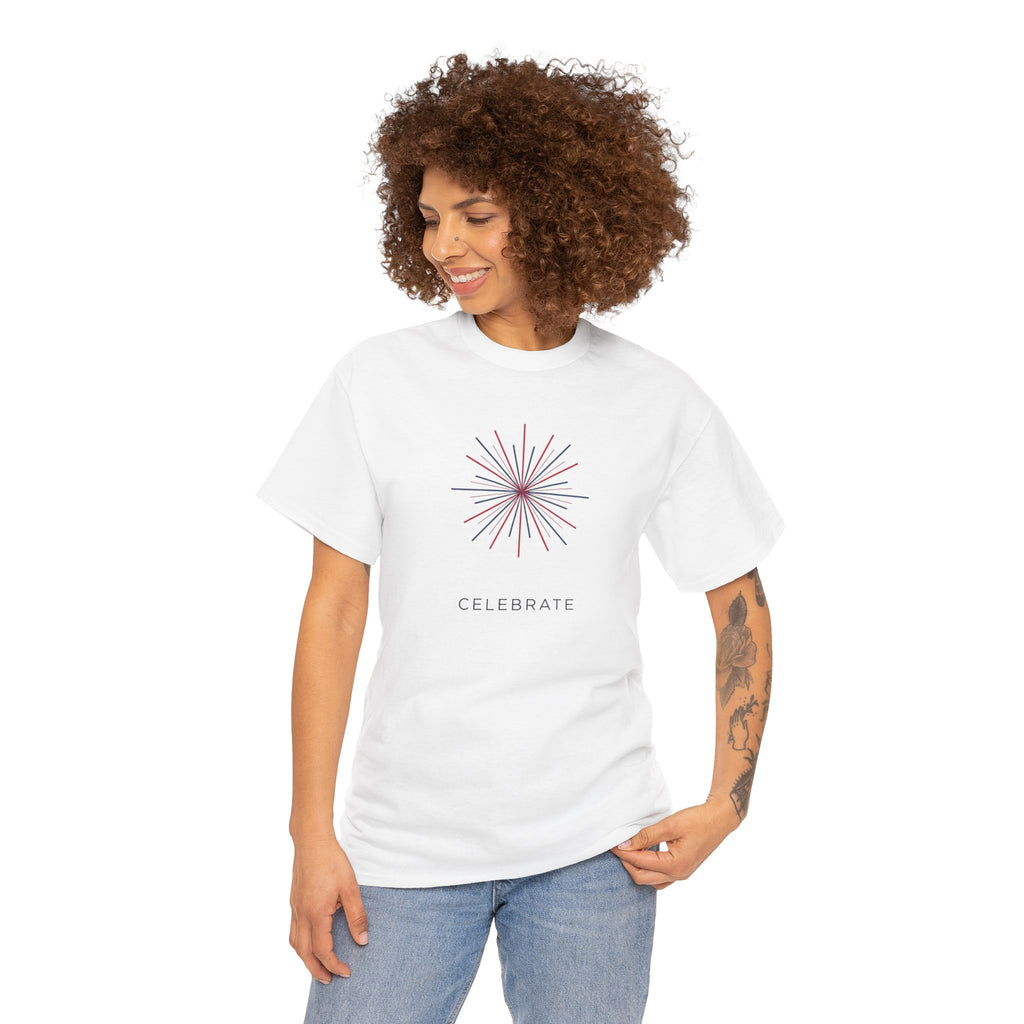 Unisex Heavy Cotton Tee — Celebrate 4th of July