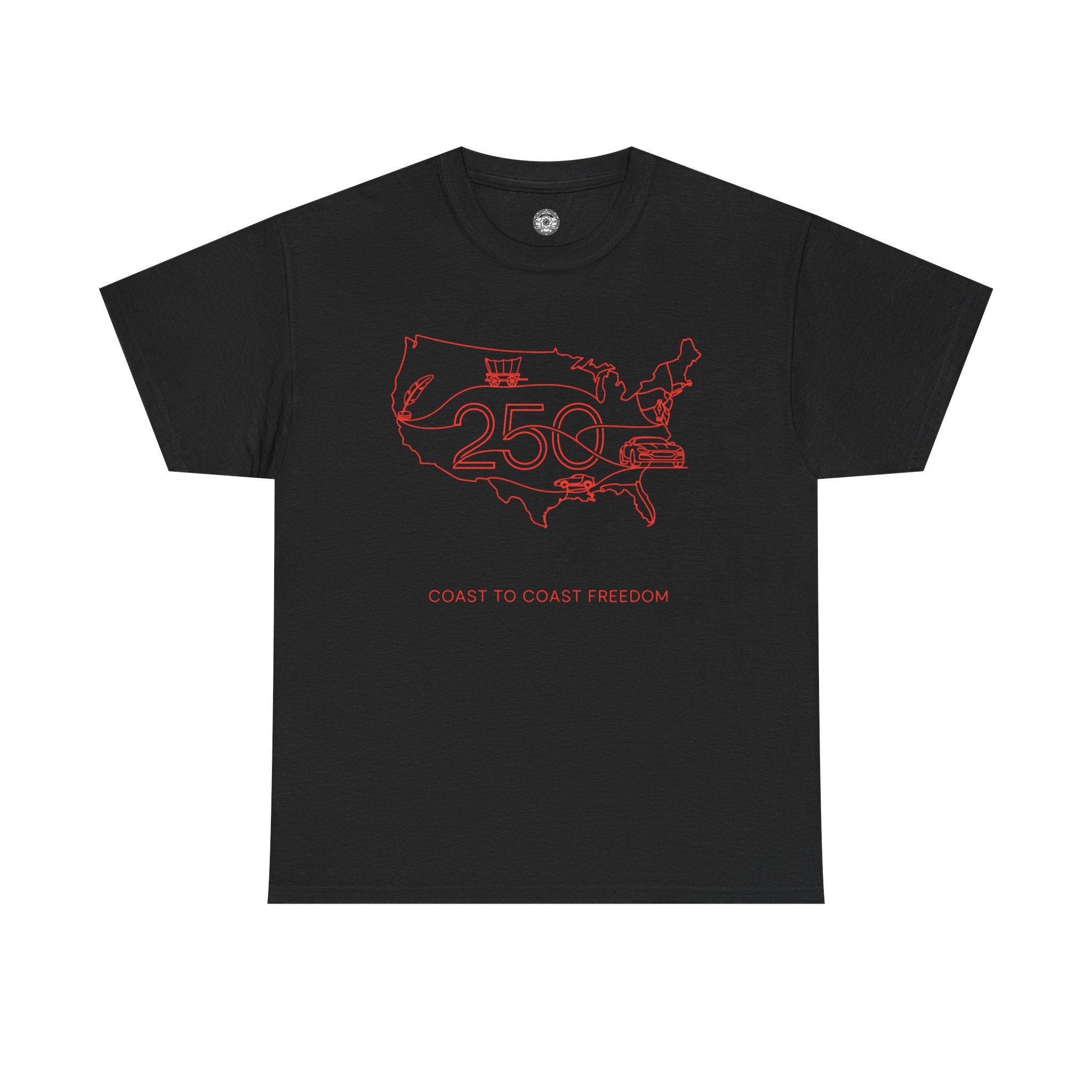 Unisex Heavy Cotton Tee — 250th Coast to Coast Freedom