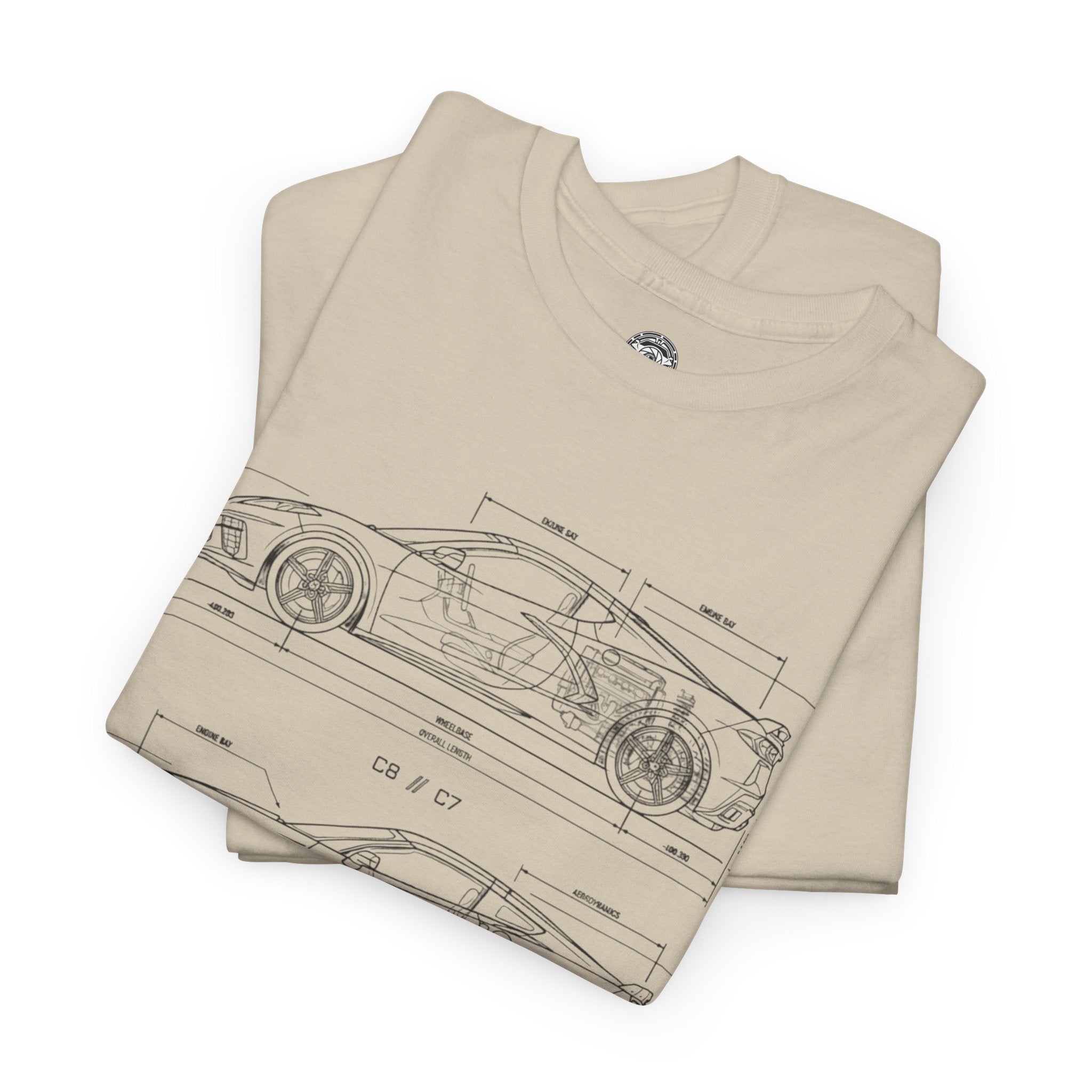 Unisex Heavy Cotton Tee — C7/C8 Blueprint