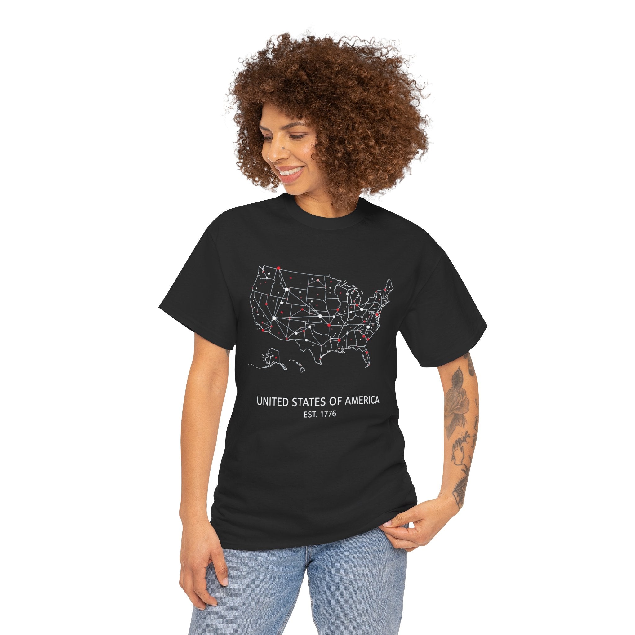 Unisex Heavy Cotton Tee — United States of America Est. 1776