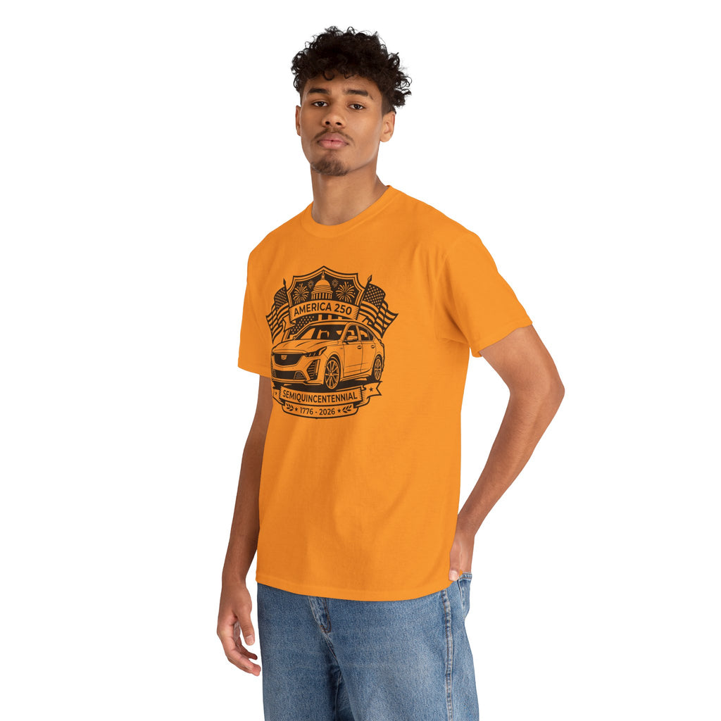 Unisex Heavy Cotton Tee — 4th of July — American Sedan