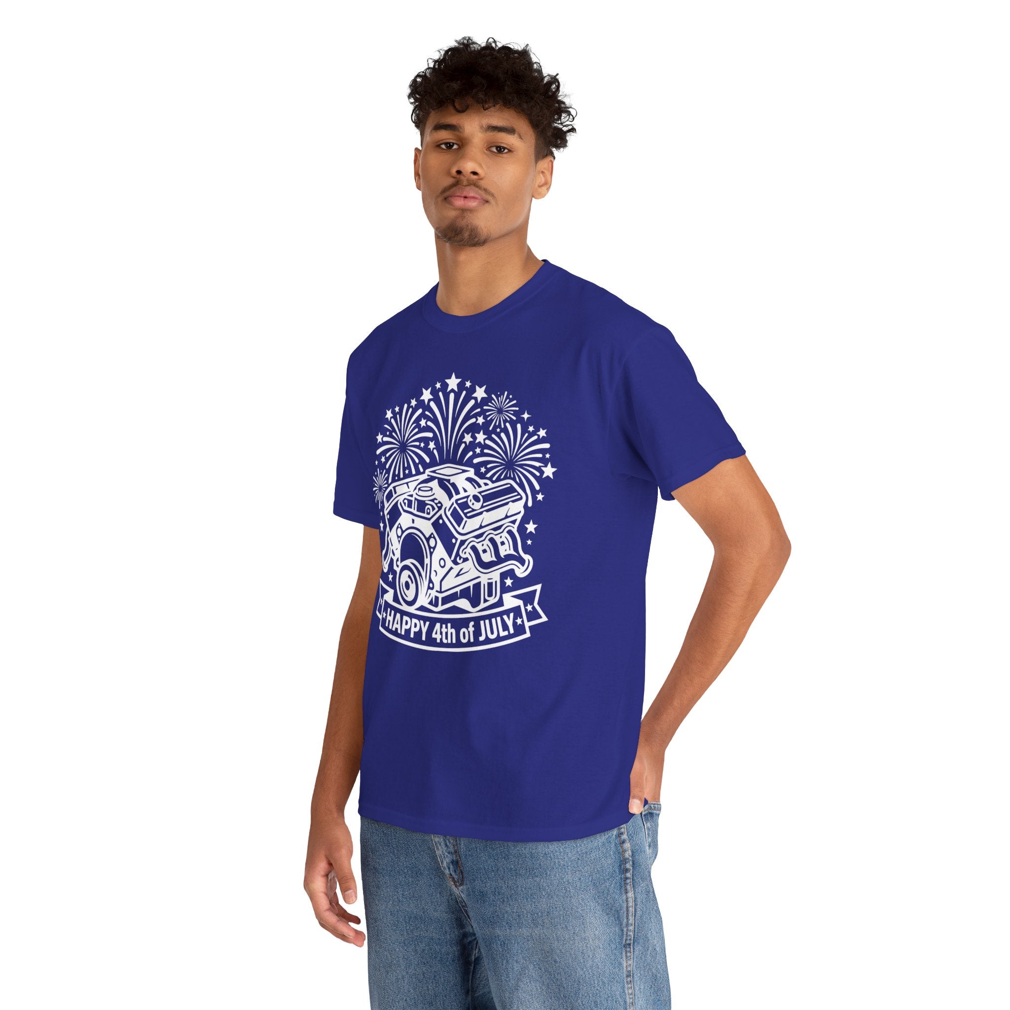 Unisex Heavy Cotton Tee — V8/Fireworks