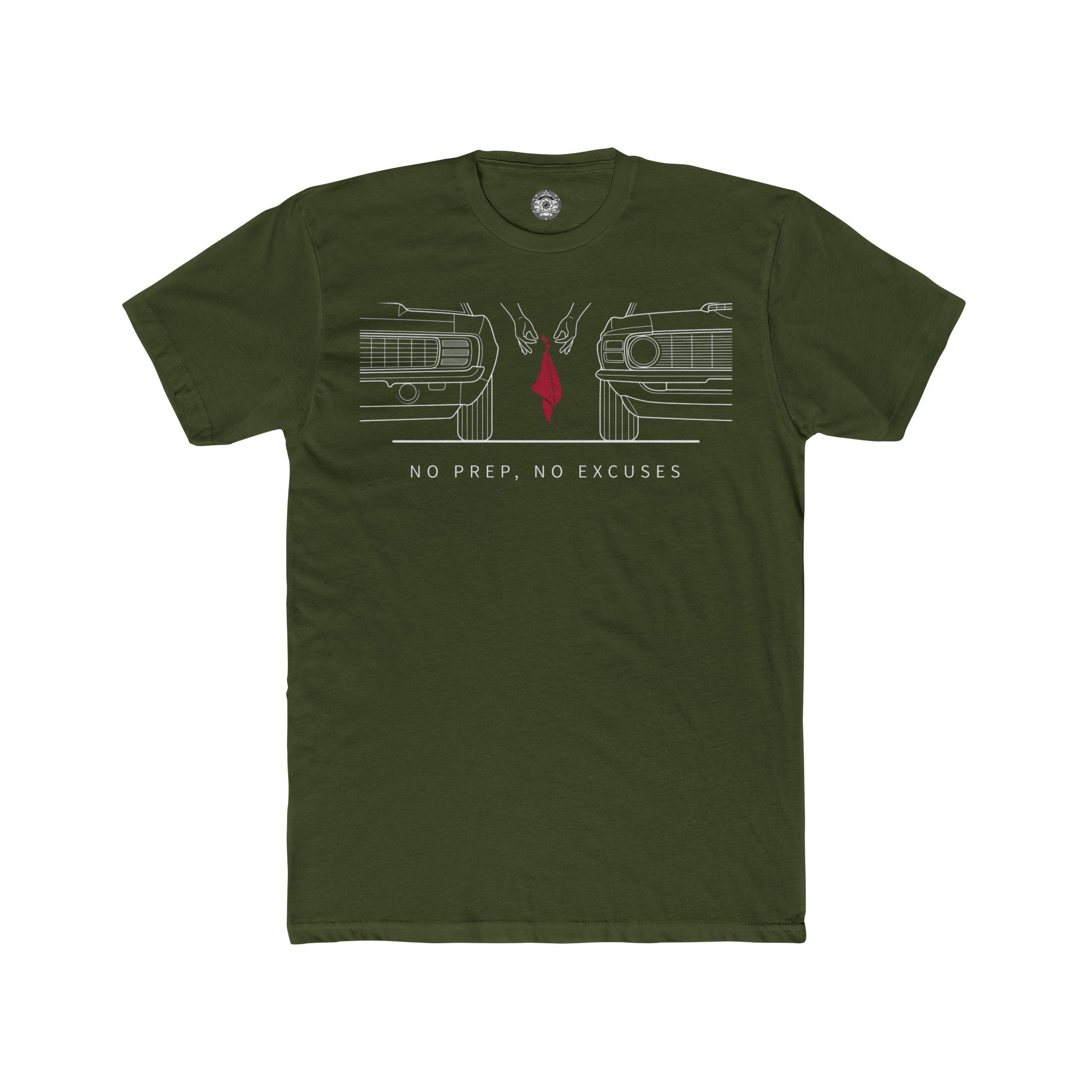 Men's Cotton Crew Tee — No Prep, No Excuses