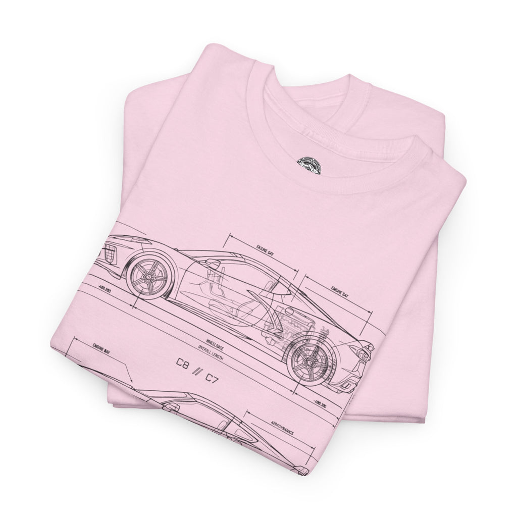 Unisex Heavy Cotton Tee — C7/C8 Blueprint