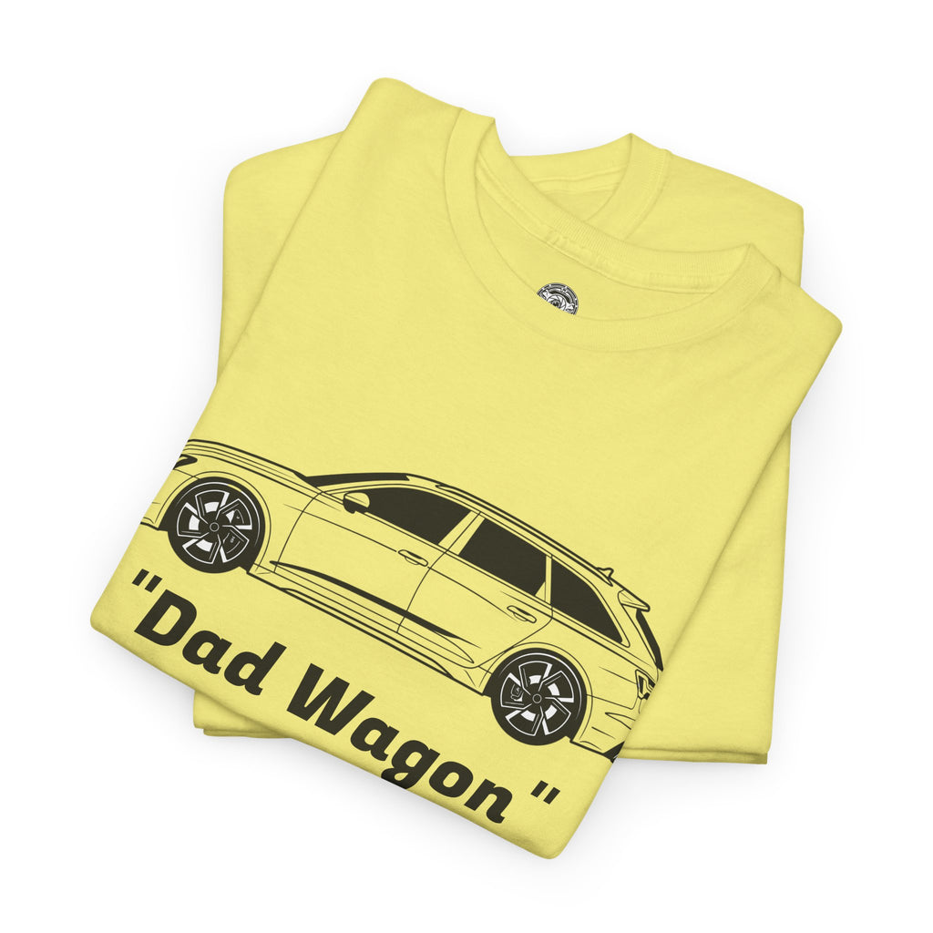 Unisex Heavy Cotton Tee — Twin-Turbo V8 "Dad Wagon"