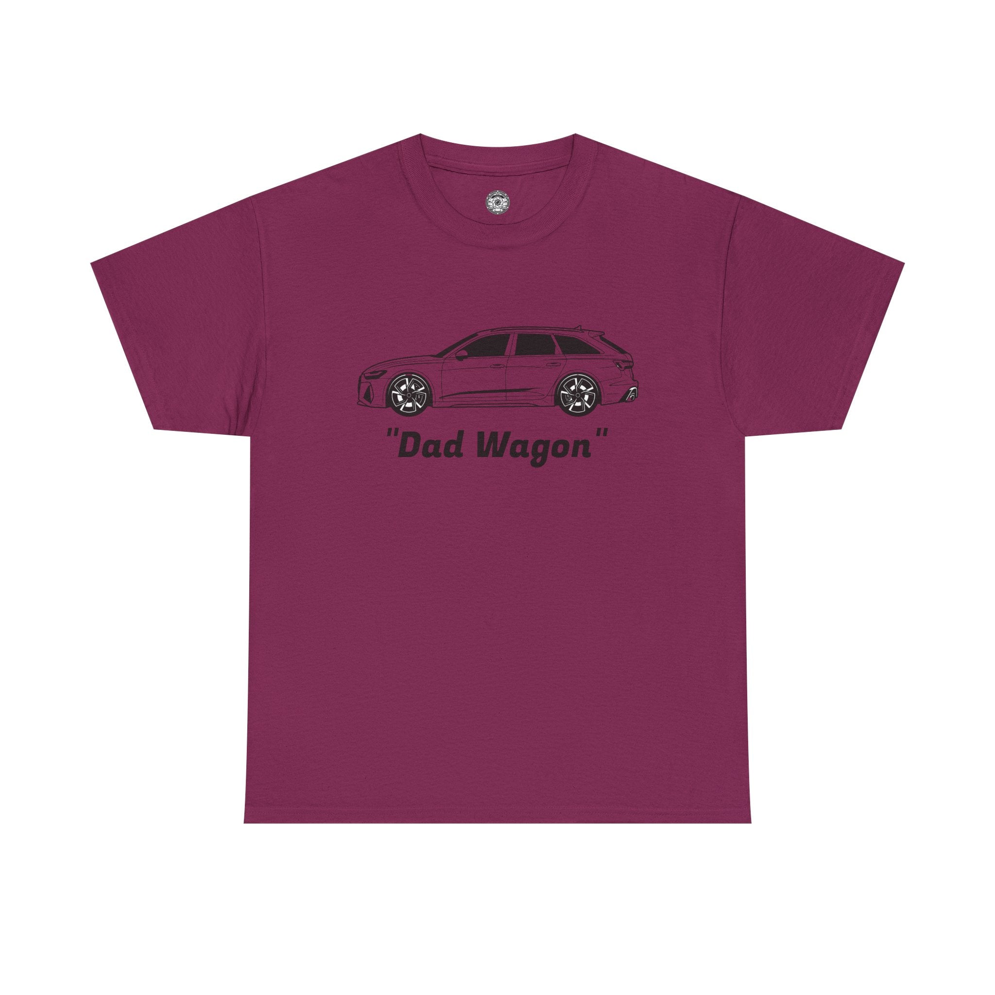 Unisex Heavy Cotton Tee — Twin-Turbo V8 "Dad Wagon"