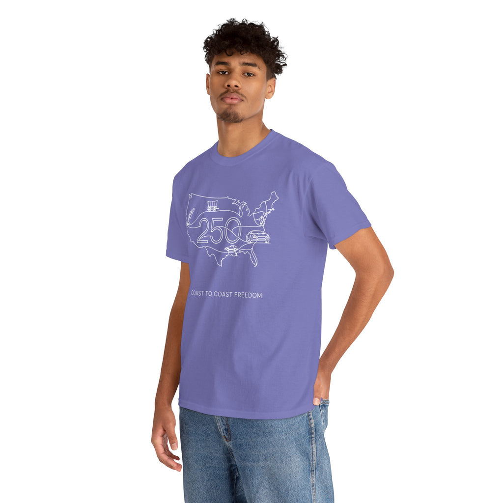 Unisex Heavy Cotton Tee — 250th Coast to Coast Freedom