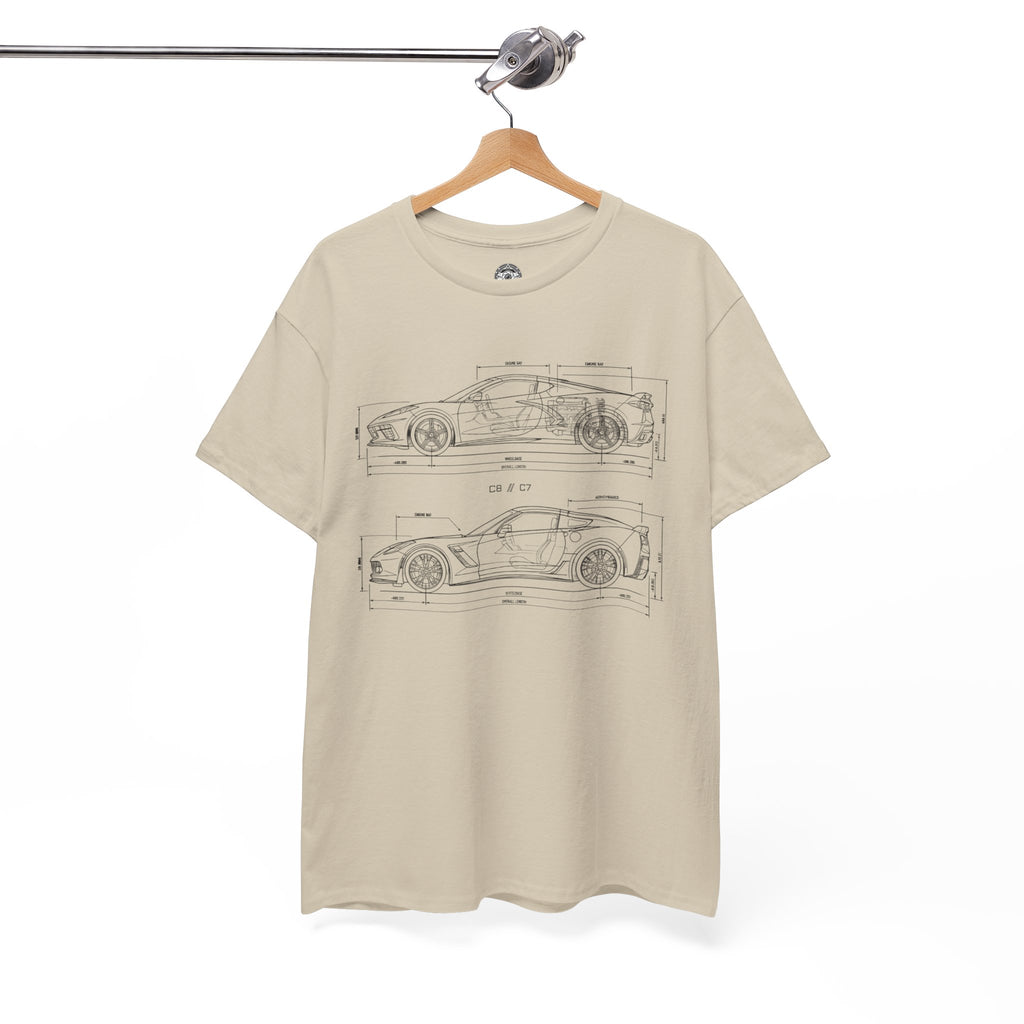 Unisex Heavy Cotton Tee — C7/C8 Blueprint