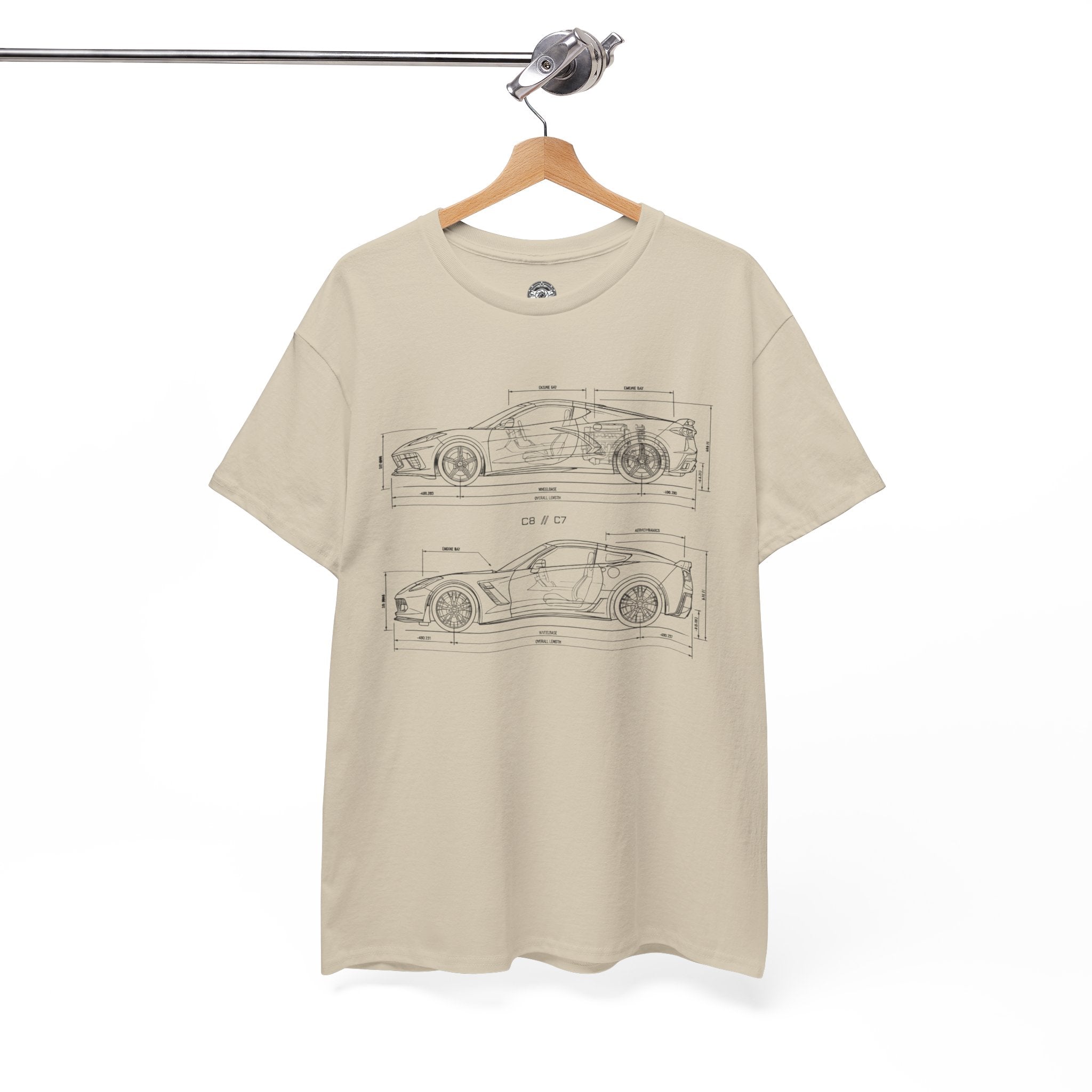 Unisex Heavy Cotton Tee — C7/C8 Blueprint